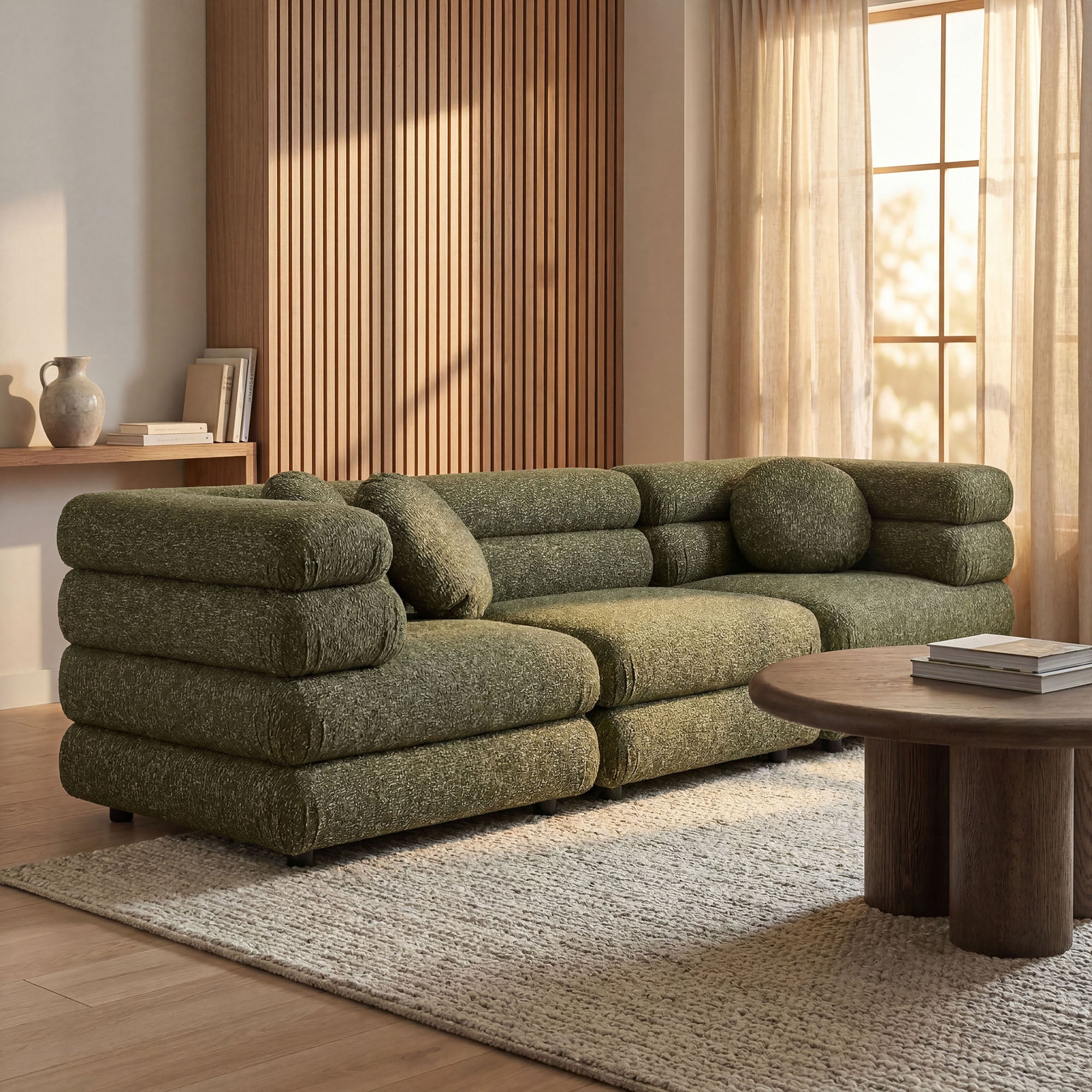 Modway Jubilee 3-Piece Upholstered 3-Piece Modular Sofa Set EEI-7712
