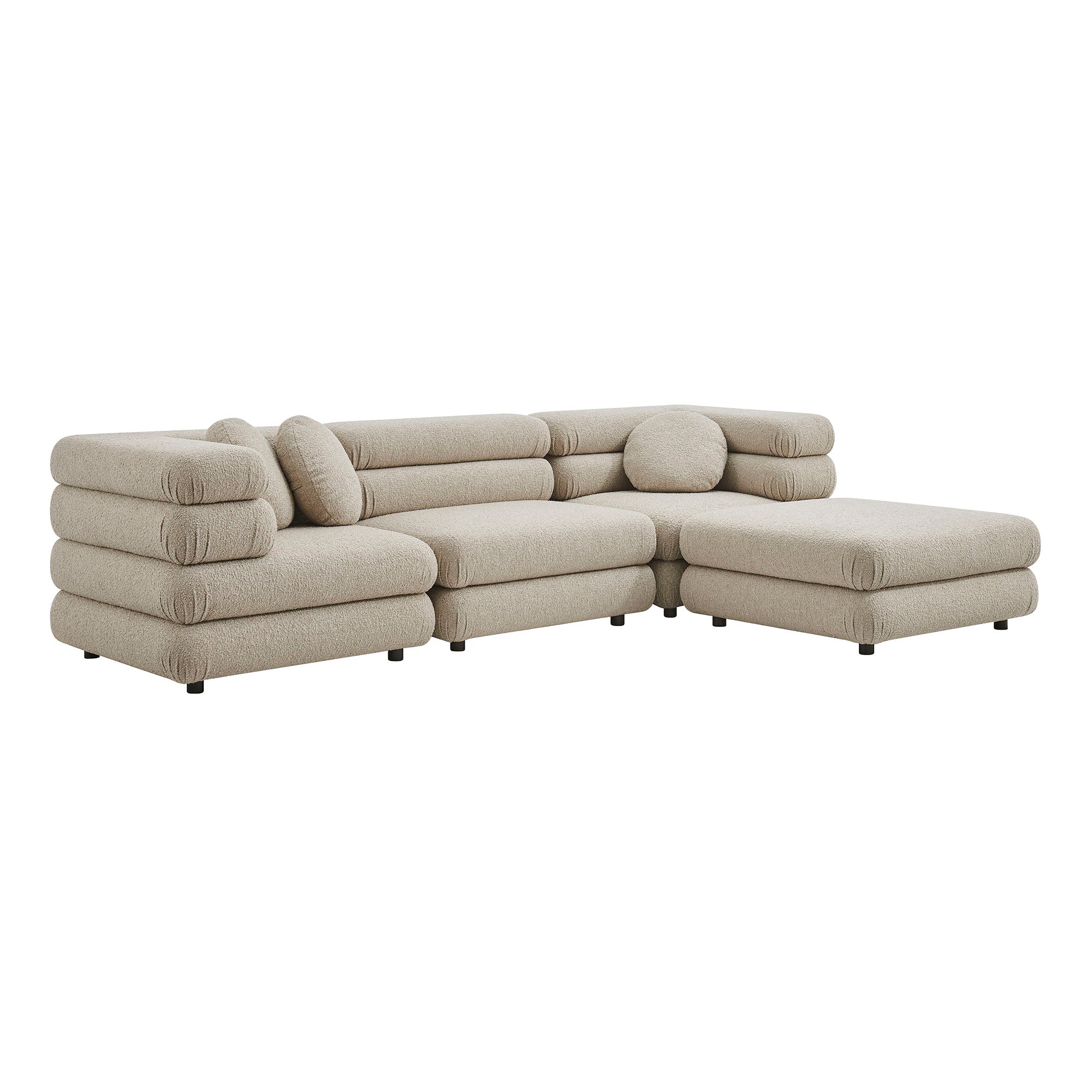 Modway Jubilee 4-Piece Upholstered Modular Sofa Set EEI-7713