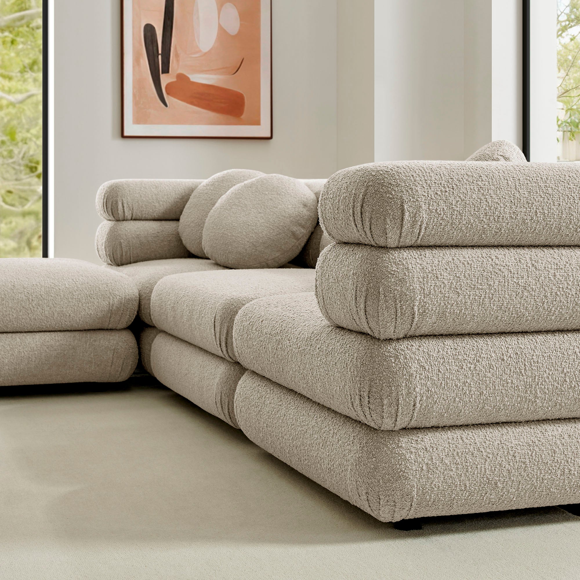 Modway Jubilee 4-Piece Upholstered Modular Sofa Set EEI-7713