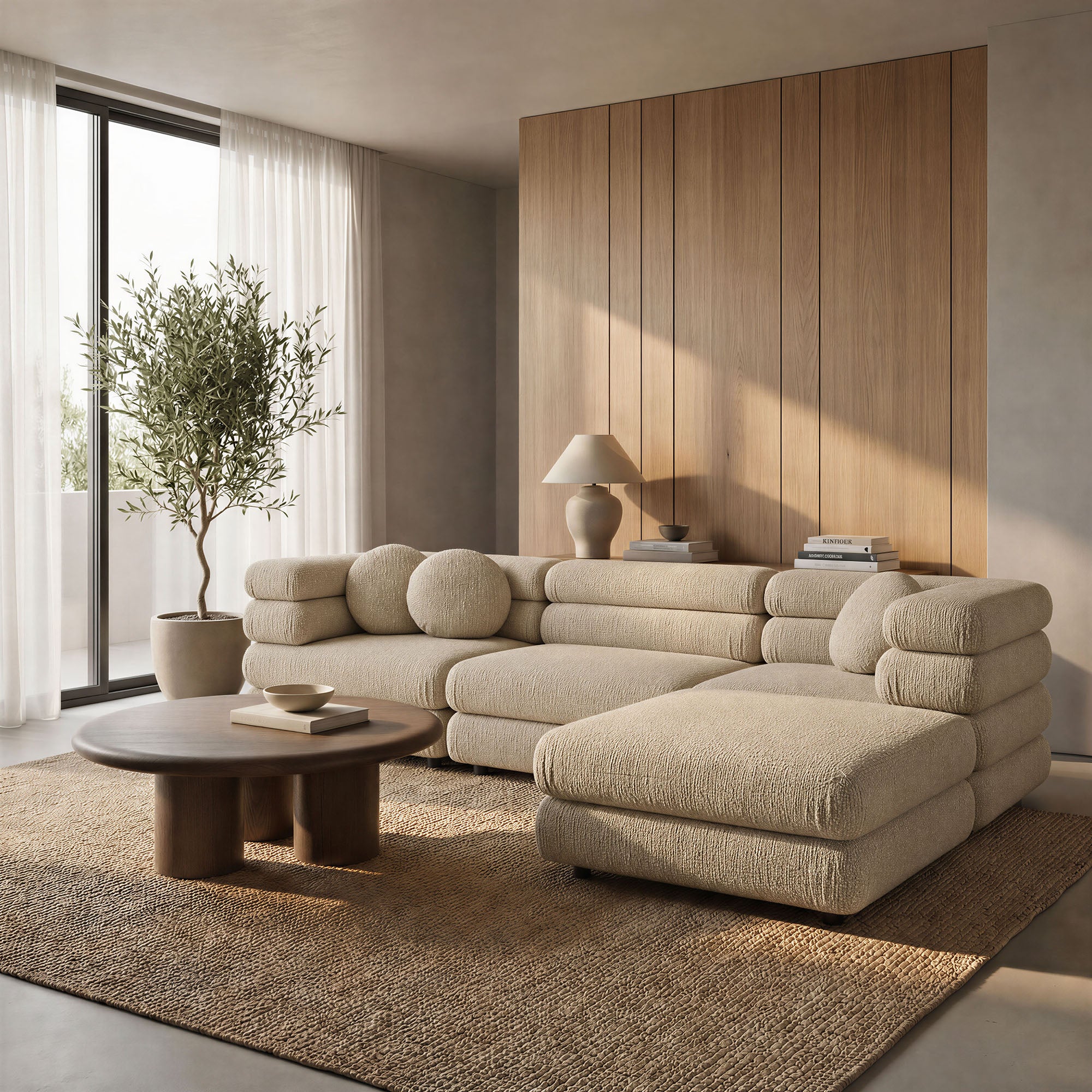 Modway Jubilee 4-Piece Upholstered Modular Sofa Set EEI-7713