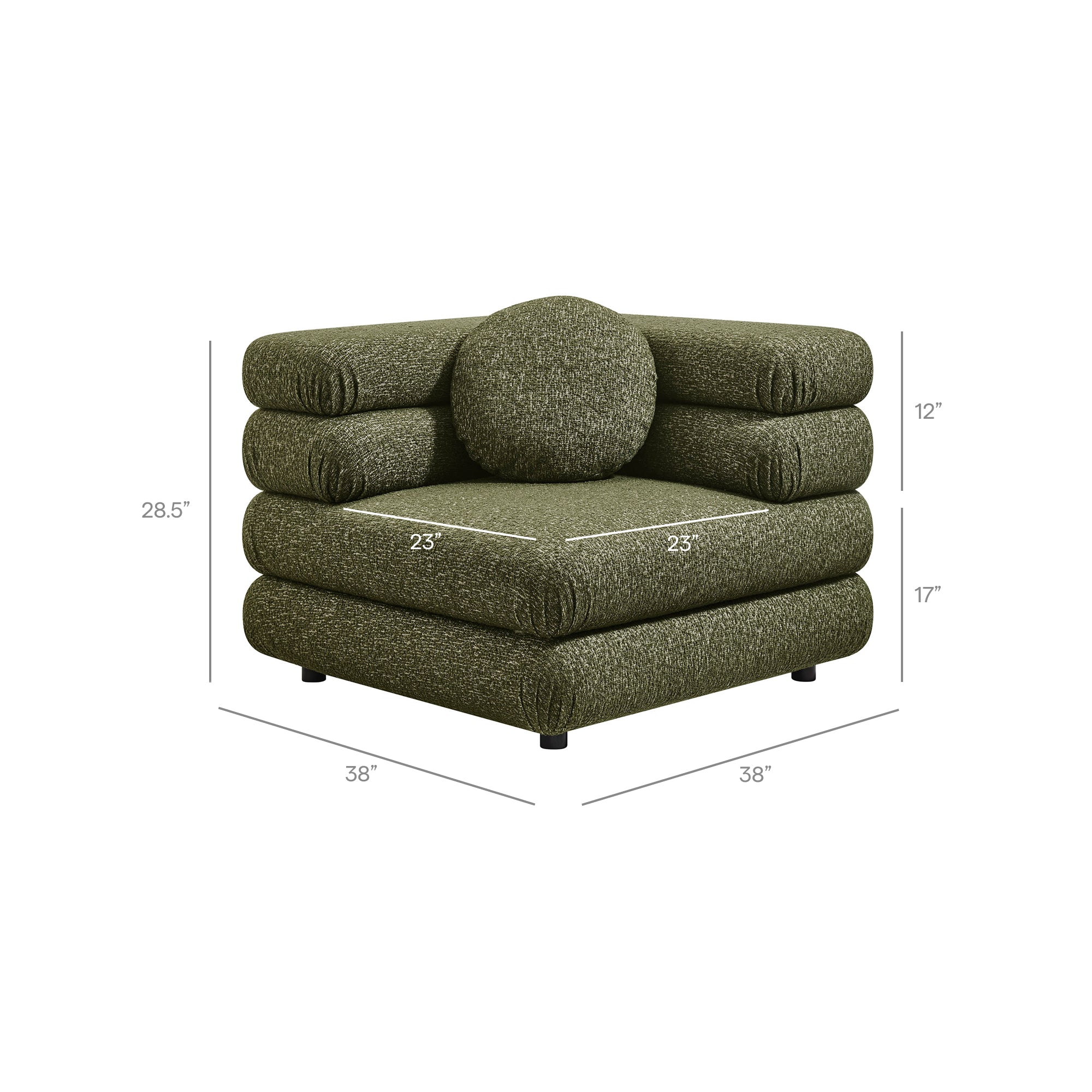 Modway Jubilee 4-Piece Upholstered Modular Sofa Set EEI-7713