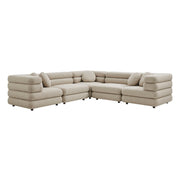Modway Jubilee 5-Piece Upholstered Modular L-Shaped Sofa Set EEI-7714