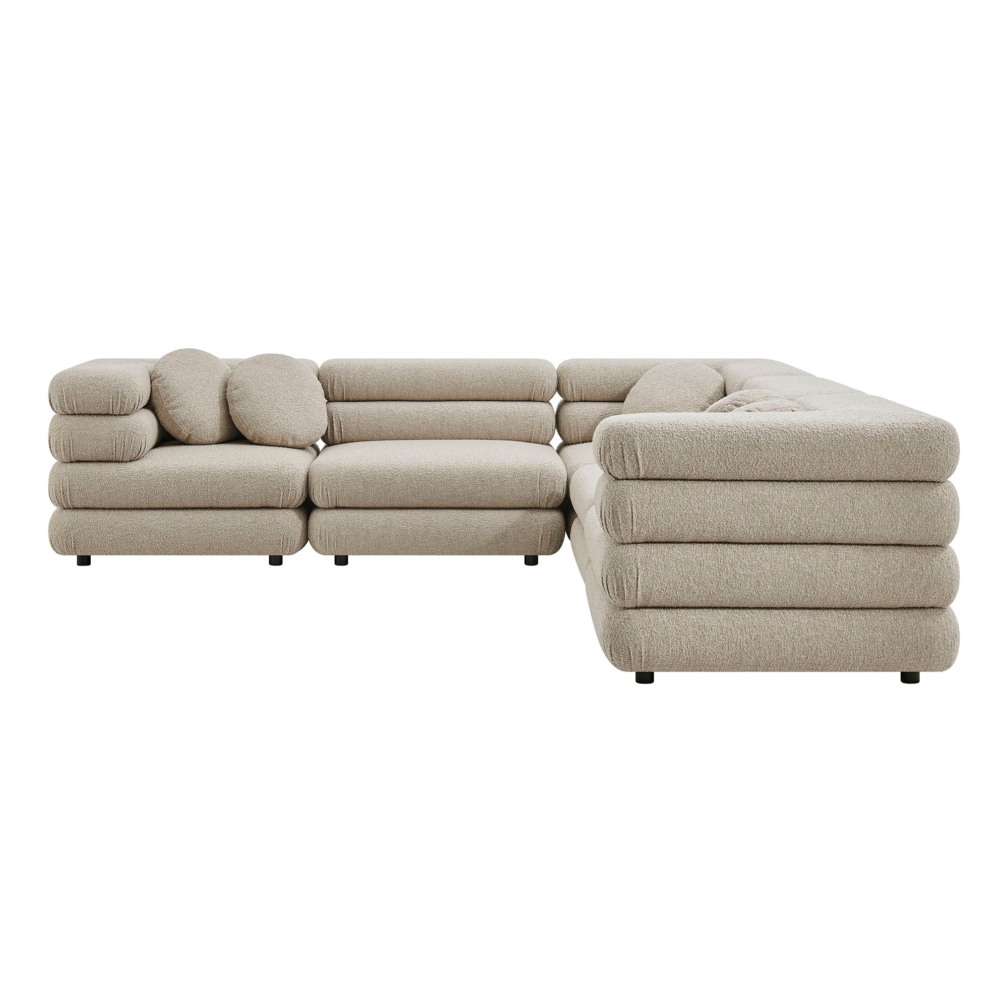 Modway Jubilee 5-Piece Upholstered Modular L-Shaped Sofa Set EEI-7714