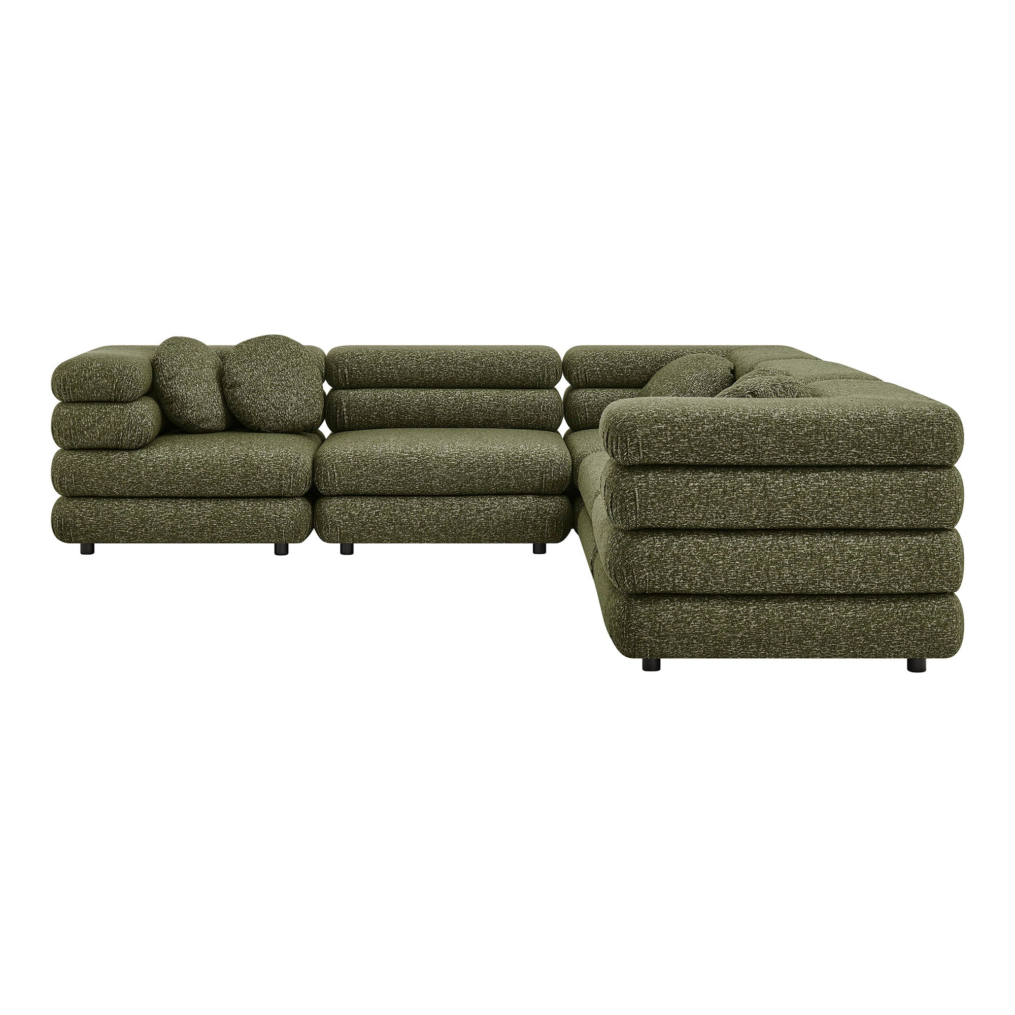 Modway Jubilee 5-Piece Upholstered Modular L-Shaped Sofa Set EEI-7714