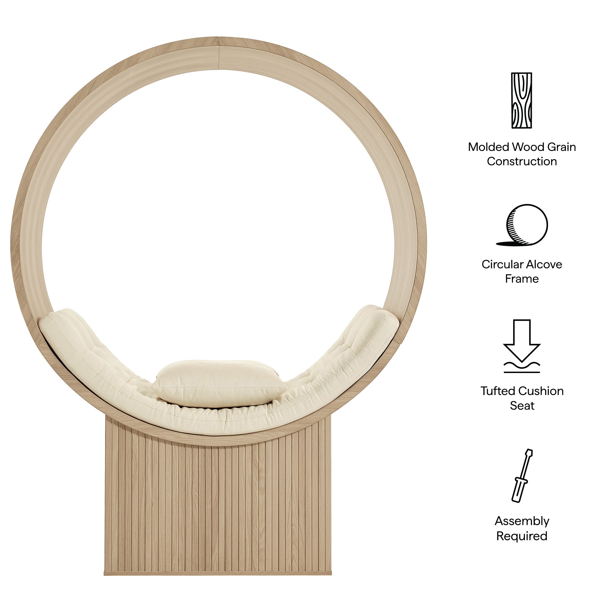 Modway EEI-7727 Aperture Round Alcove Accent Chair