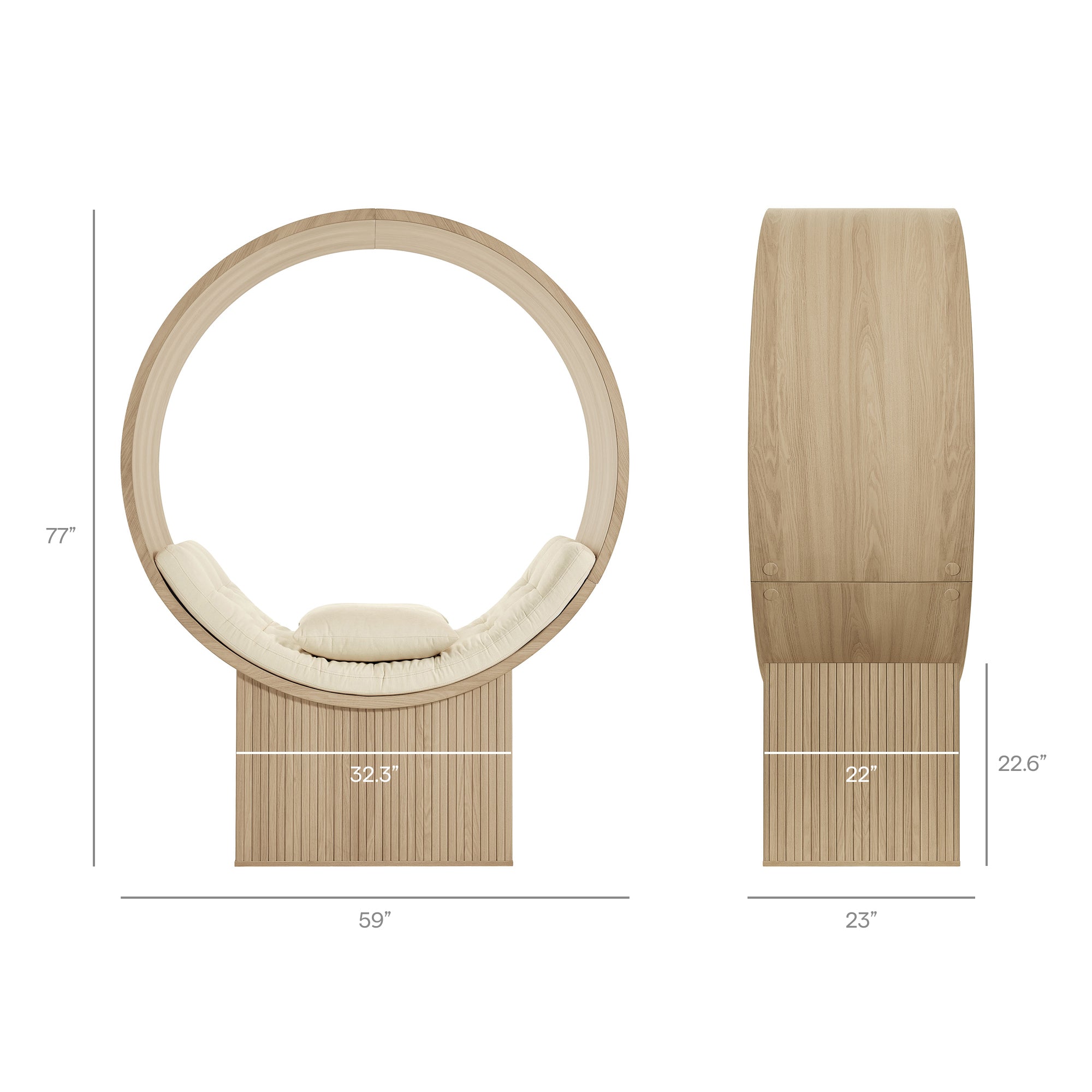 Modway EEI-7727 Aperture Round Alcove Accent Chair