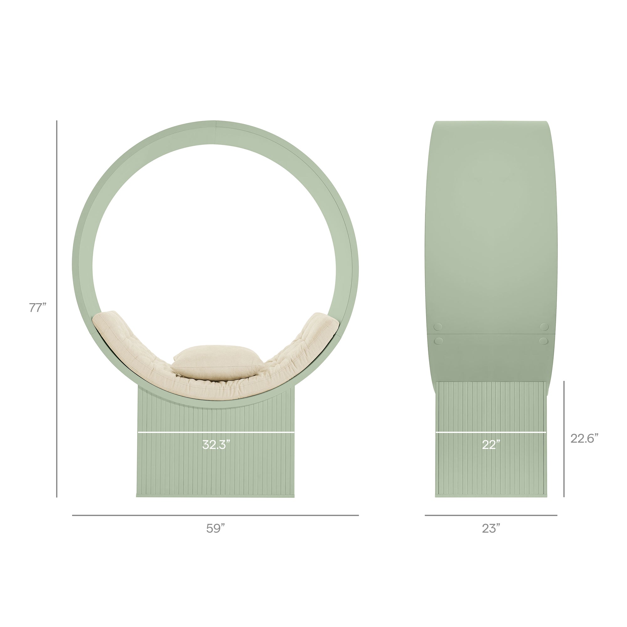 Modway EEI-7727 Aperture Round Alcove Accent Chair