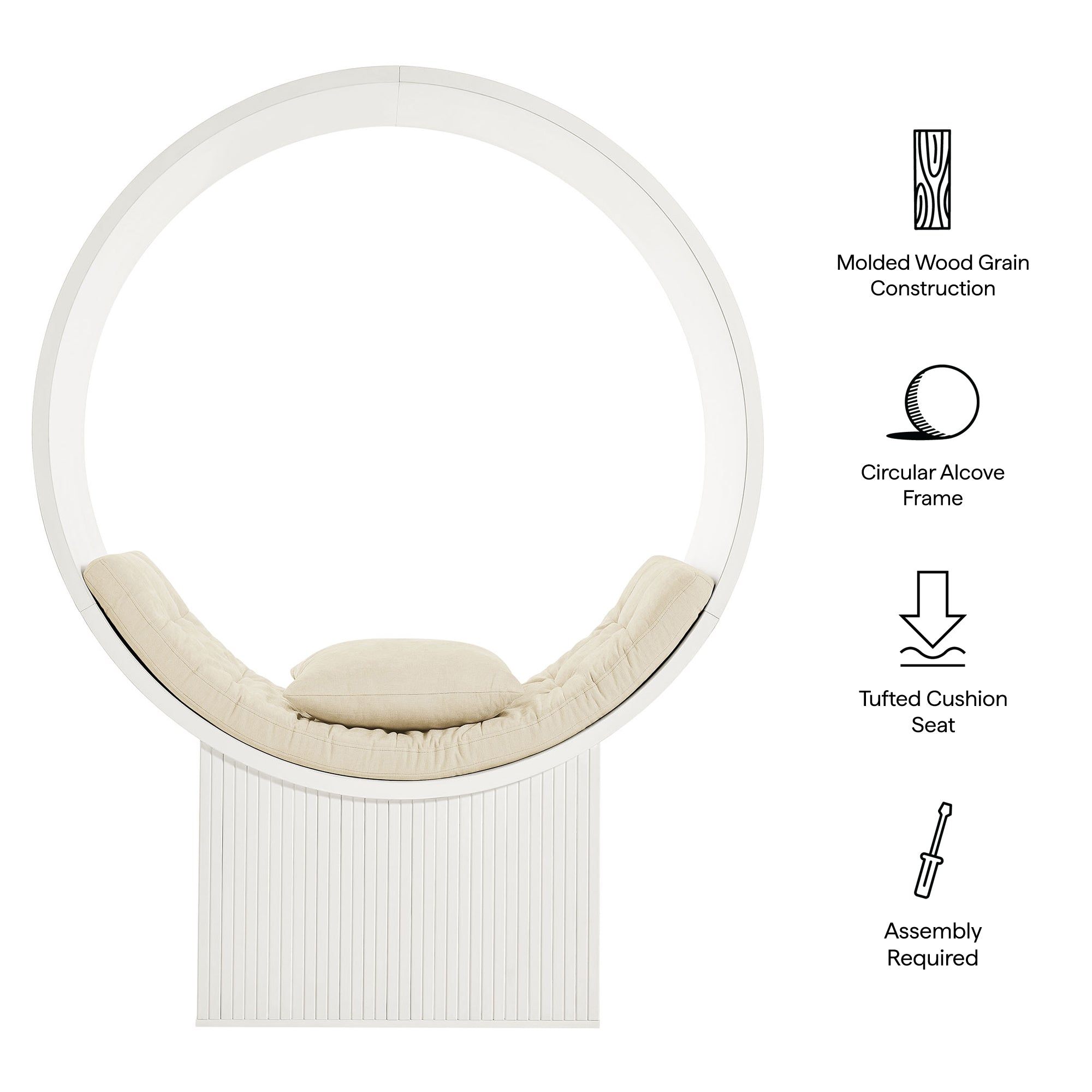 Modway EEI-7727 Aperture Round Alcove Accent Chair