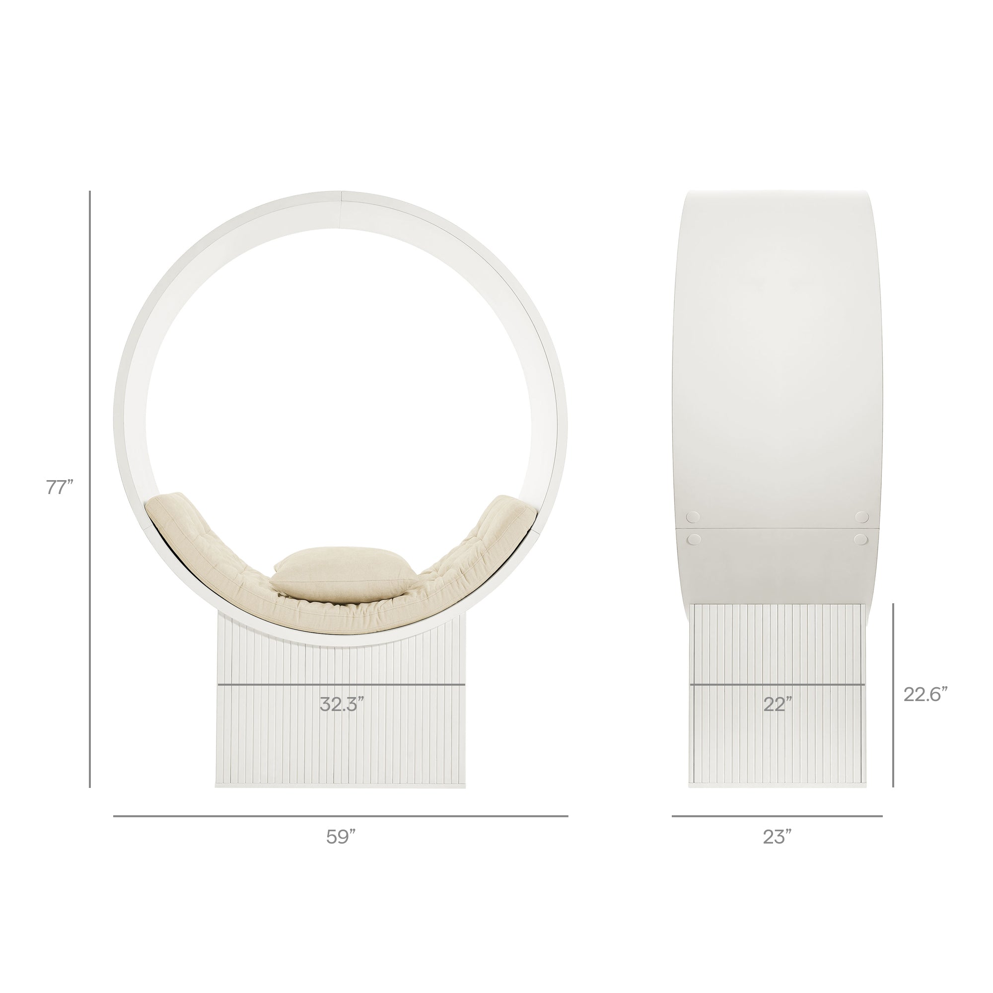 Modway EEI-7727 Aperture Round Alcove Accent Chair