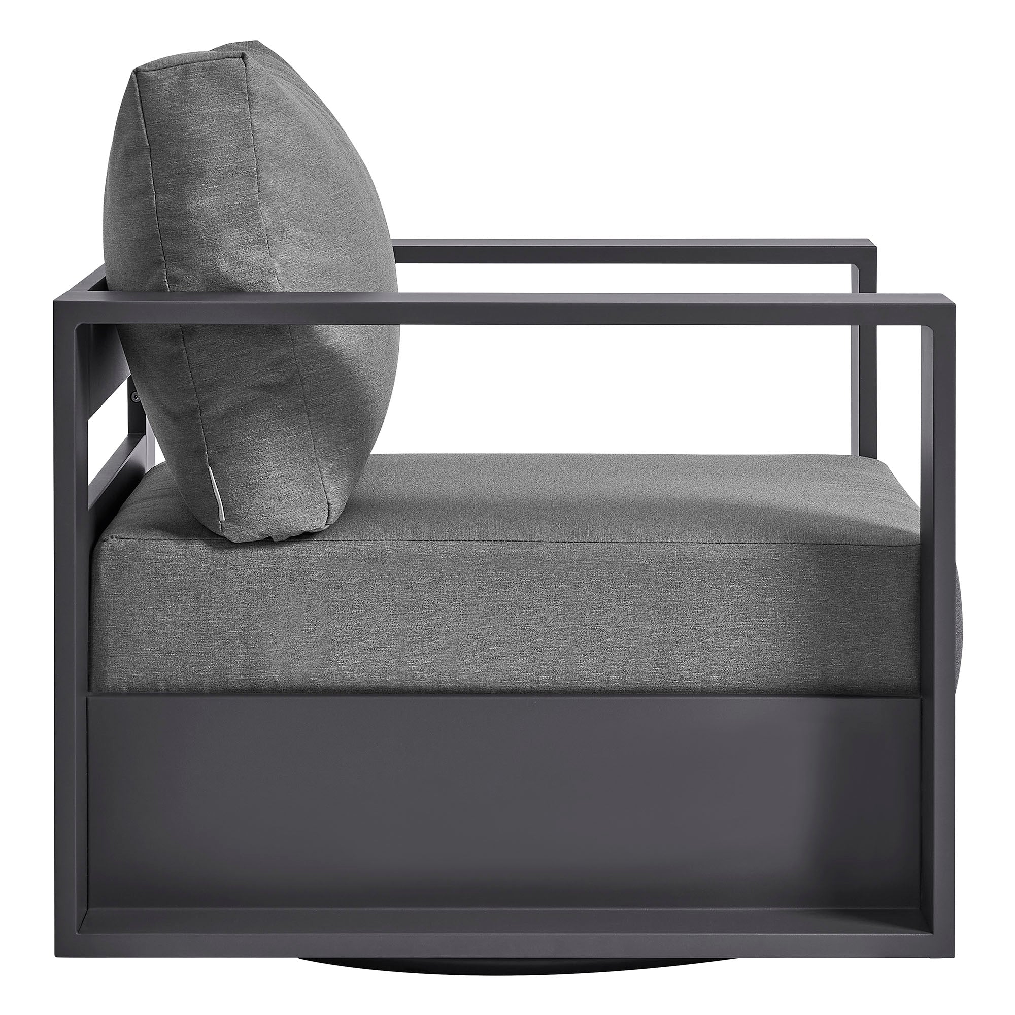 Modway EEI-7728 Tahoe Outdoor Patio Powder-Coated Aluminum Swivel Armchair