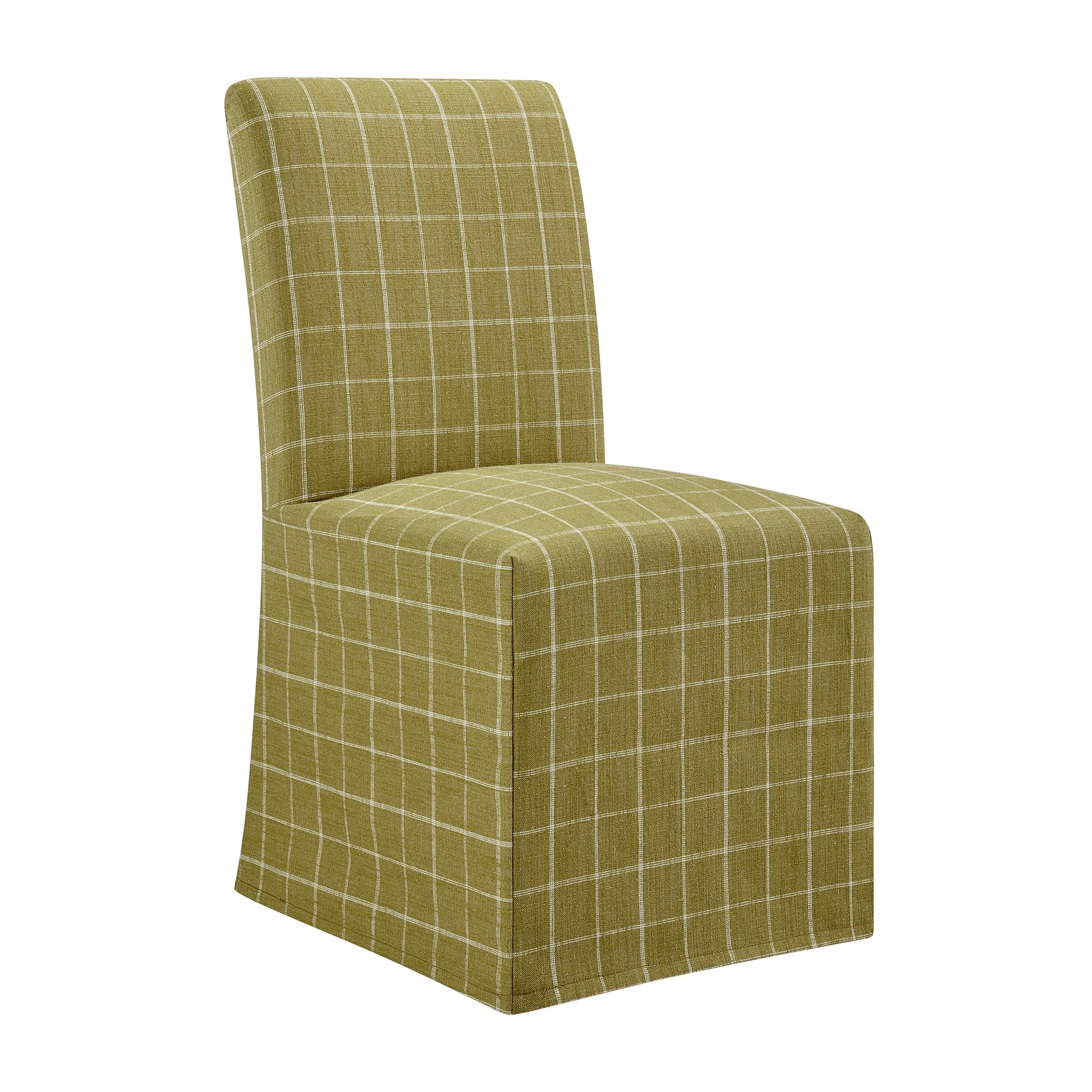 Modway Aster Linen Cotton Blend Slipcovered Dining Chairs Set of 2 EEI-7761