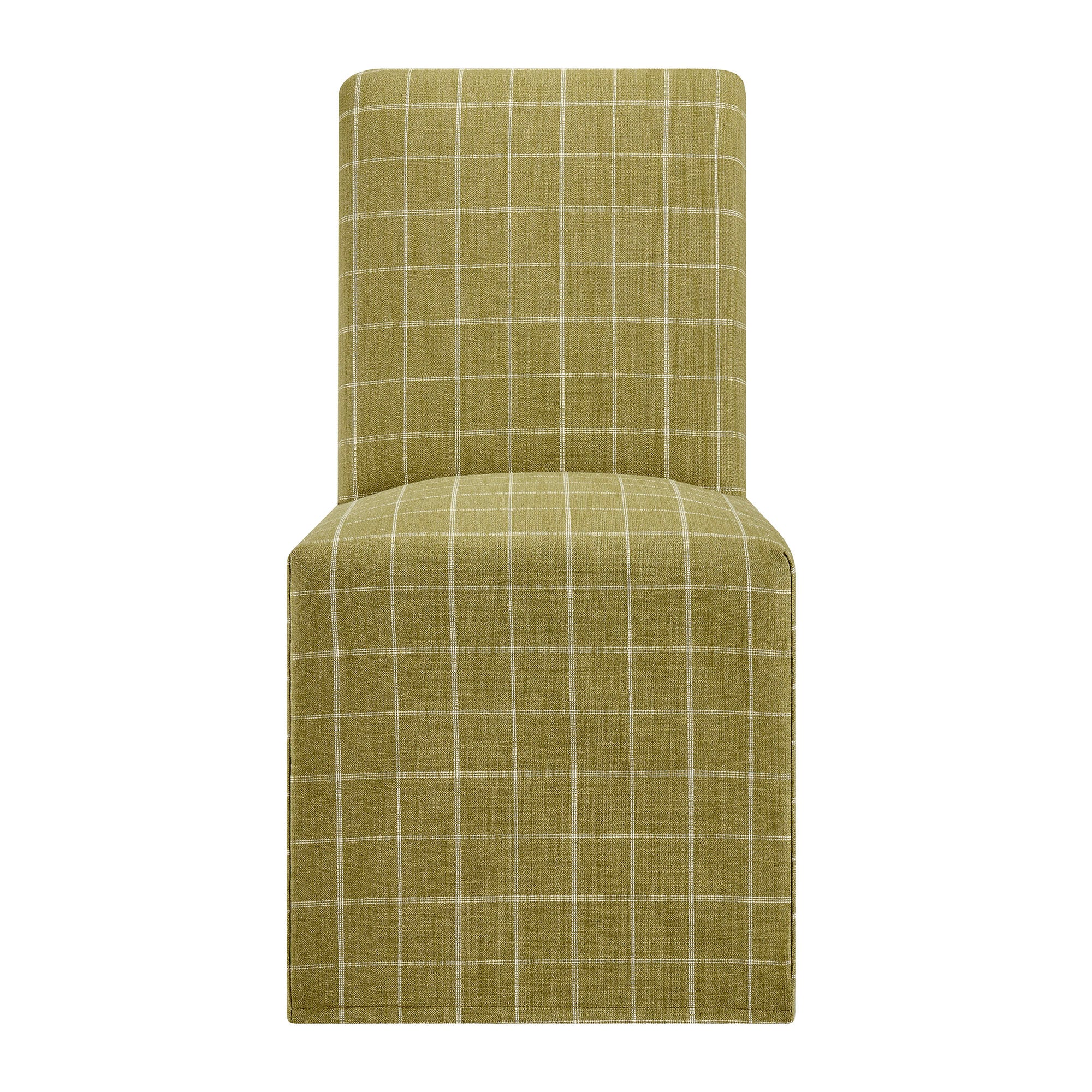 Modway Aster Linen Cotton Blend Slipcovered Dining Chairs Set of 2 EEI-7761