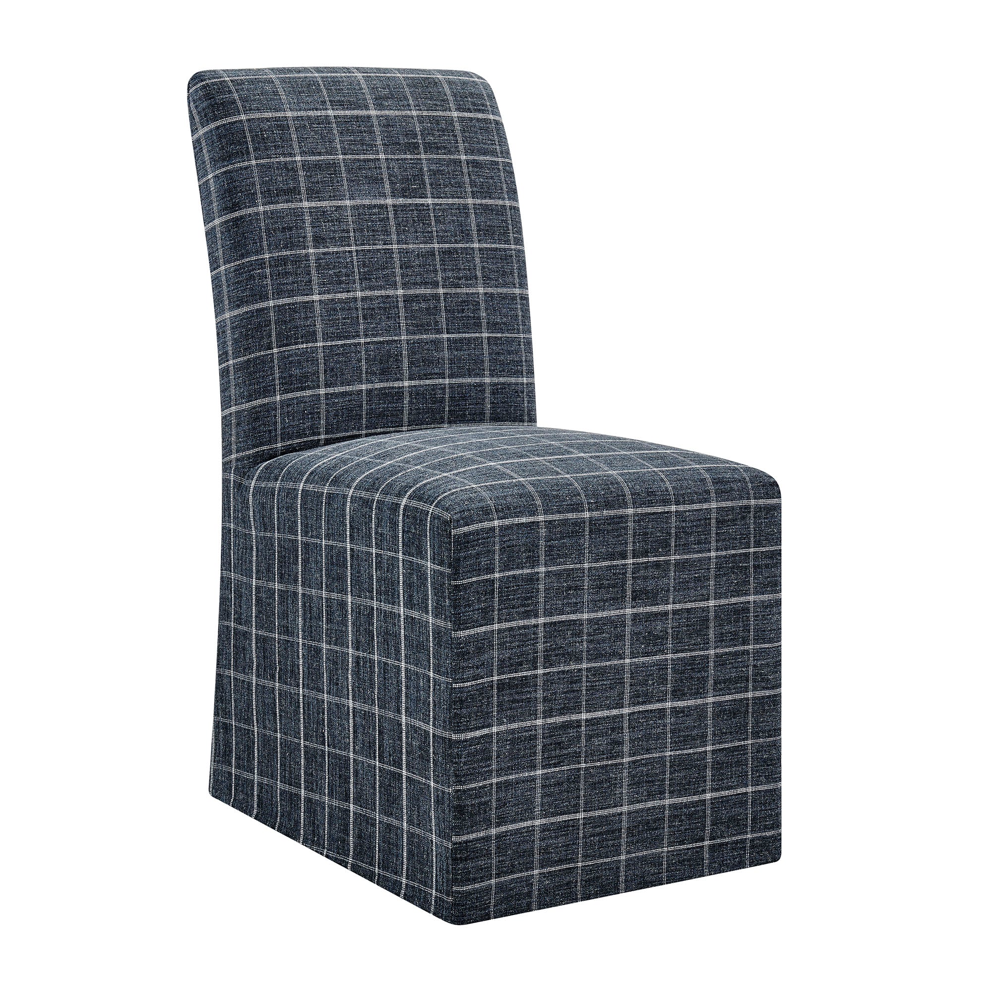 Modway Aster Linen Cotton Blend Slipcovered Dining Chairs Set of 2 EEI-7761