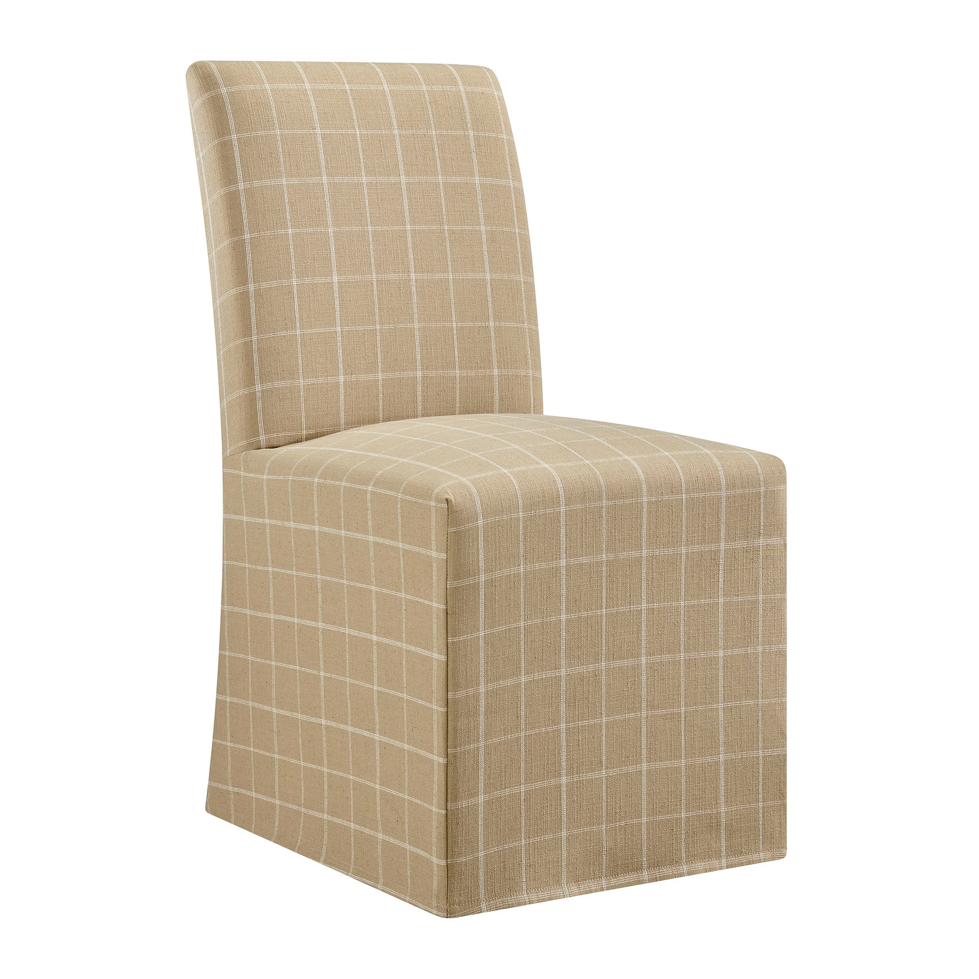 Modway Aster Linen Cotton Blend Slipcovered Dining Chairs Set of 2 EEI-7761