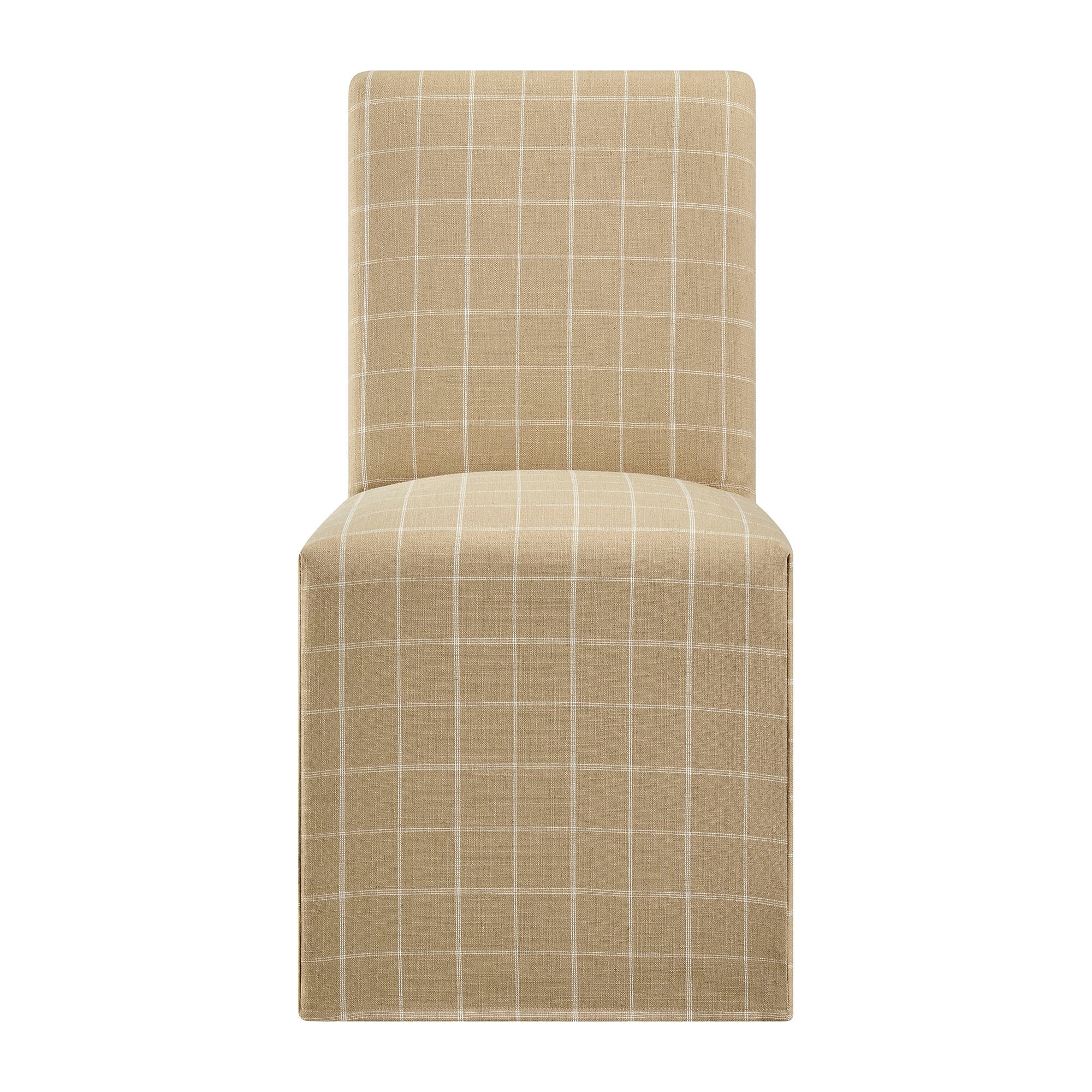 Modway Aster Linen Cotton Blend Slipcovered Dining Chairs Set of 2 EEI-7761
