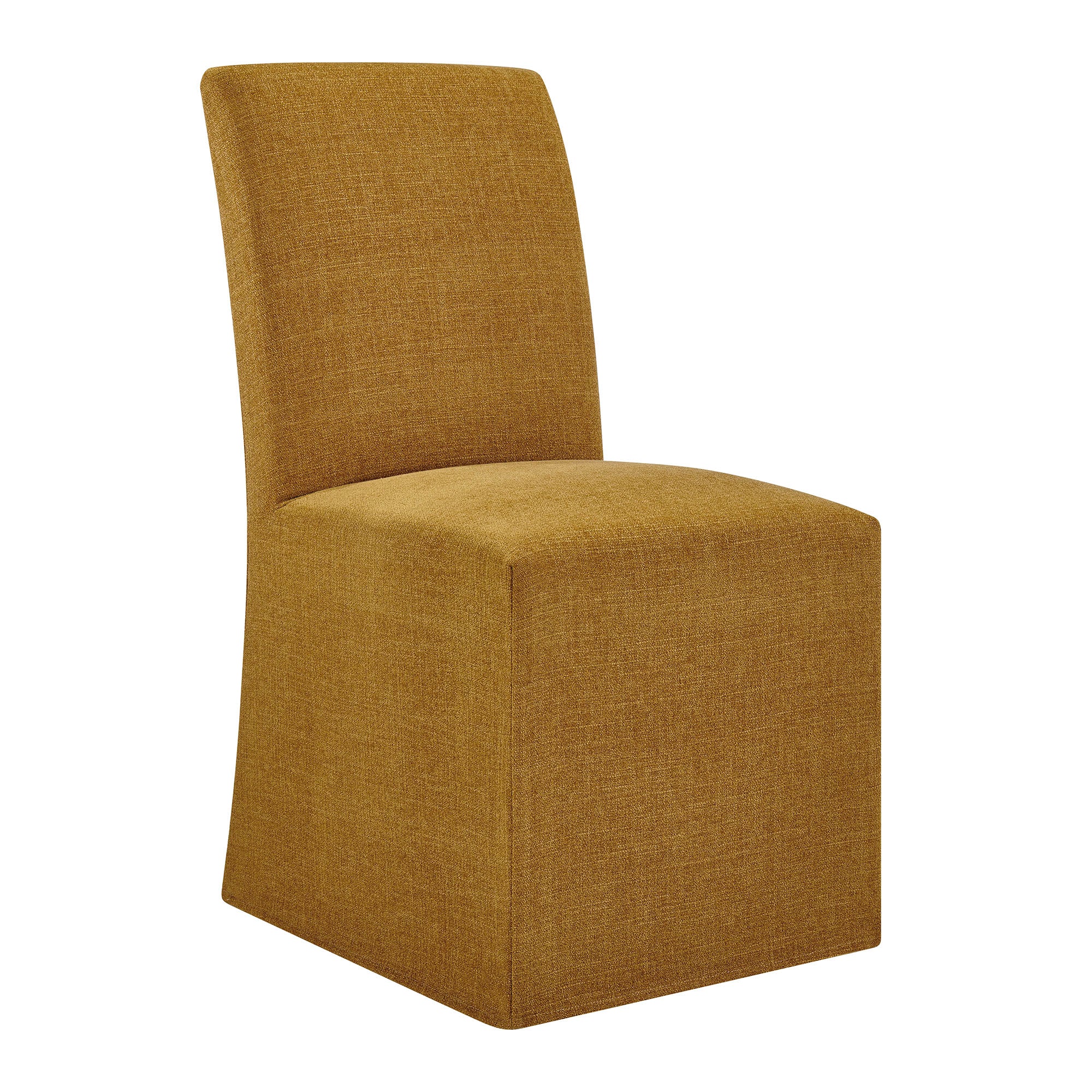 Modway Aster Slub Weave Fabric Slipcovered Dining Chairs Set of 2 EEI-7762