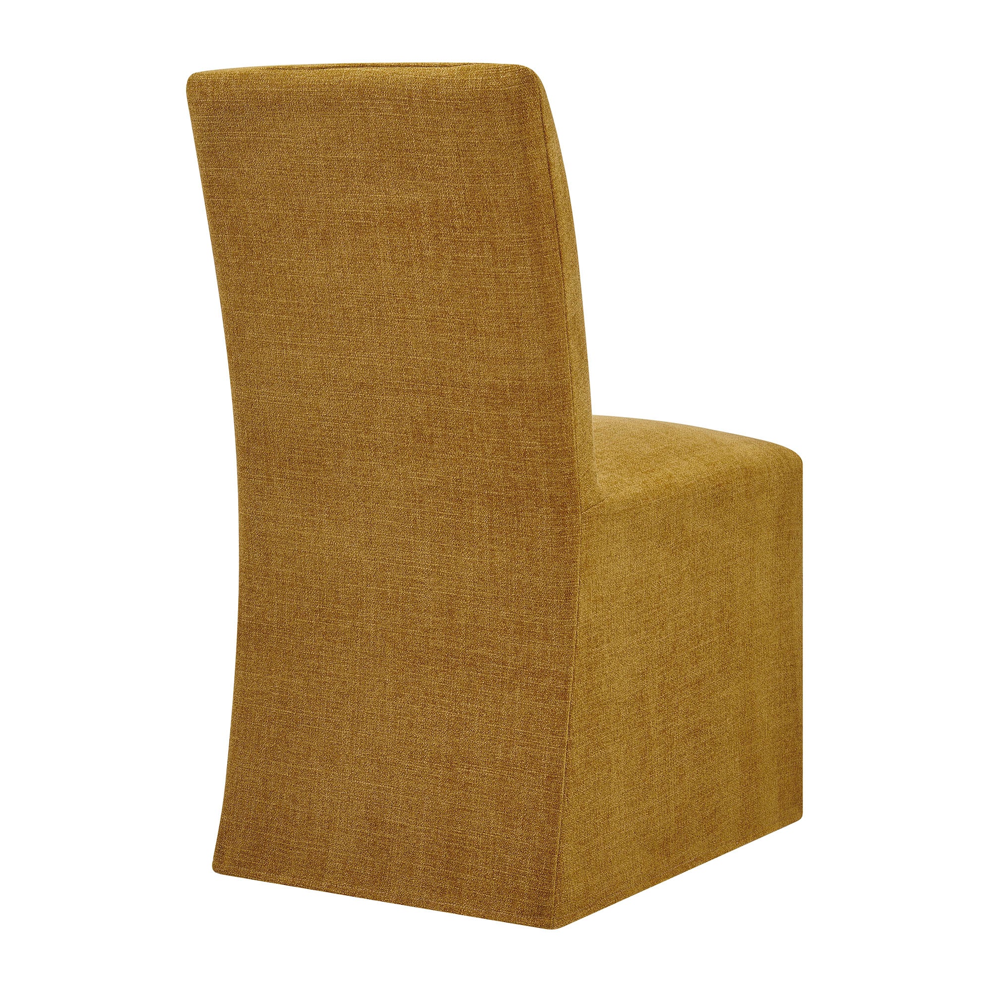 Modway Aster Slub Weave Fabric Slipcovered Dining Chairs Set of 2 EEI-7762