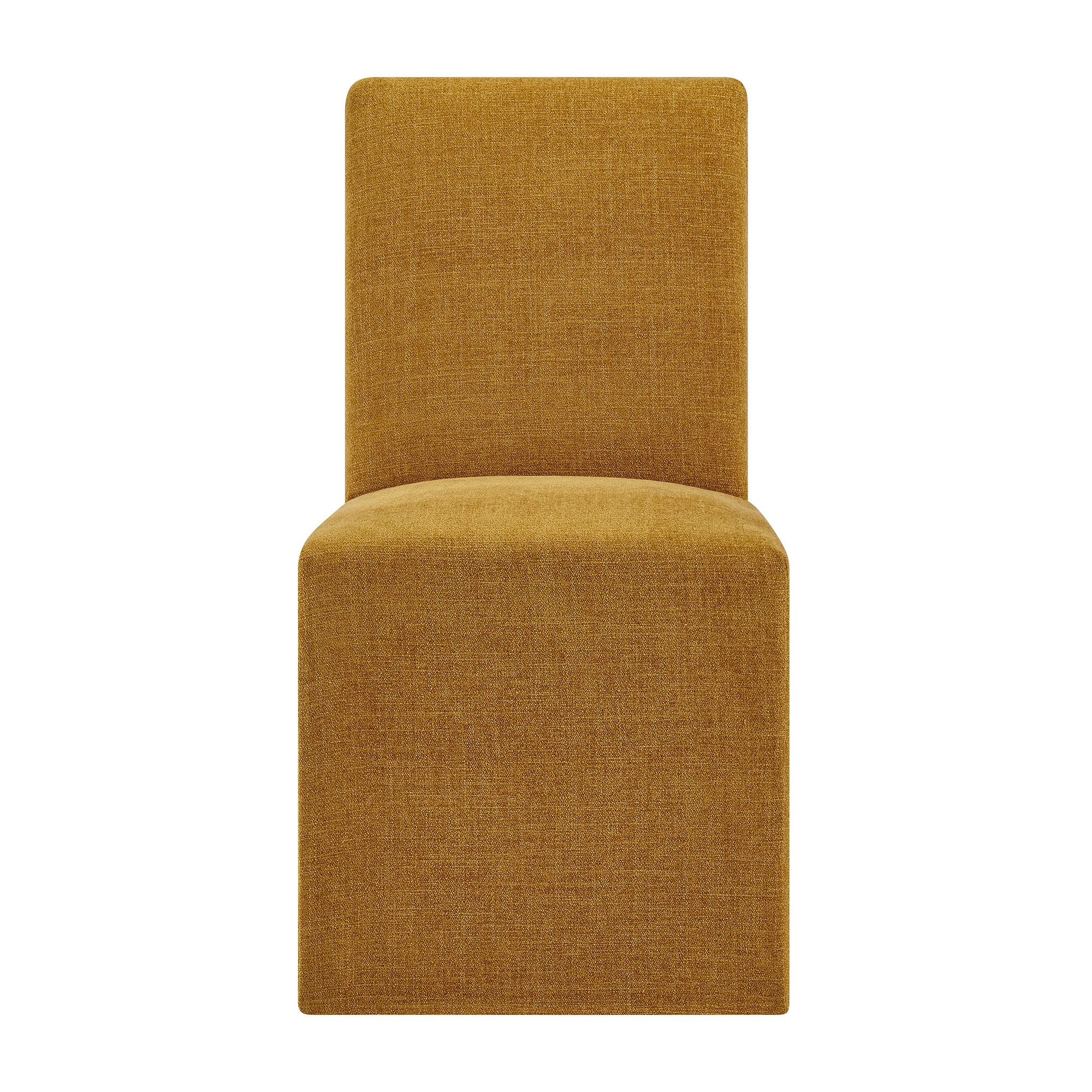 Modway Aster Slub Weave Fabric Slipcovered Dining Chairs Set of 2 EEI-7762