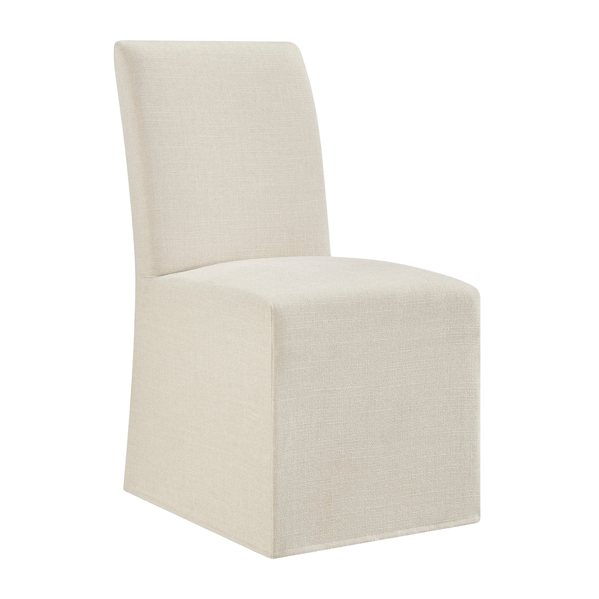 Modway Aster Slub Weave Fabric Slipcovered Dining Chairs Set of 2 EEI-7762