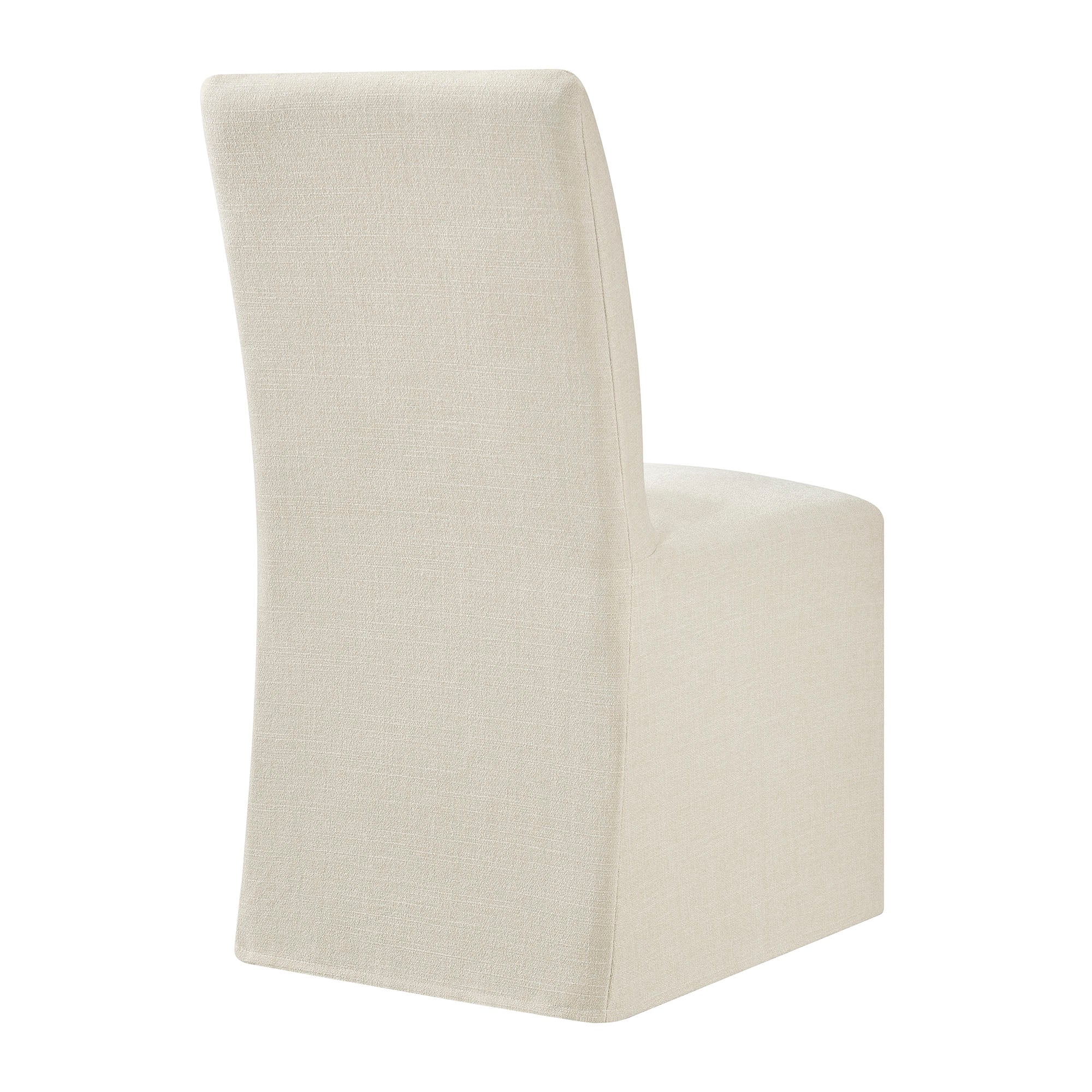 Modway Aster Slub Weave Fabric Slipcovered Dining Chairs Set of 2 EEI-7762
