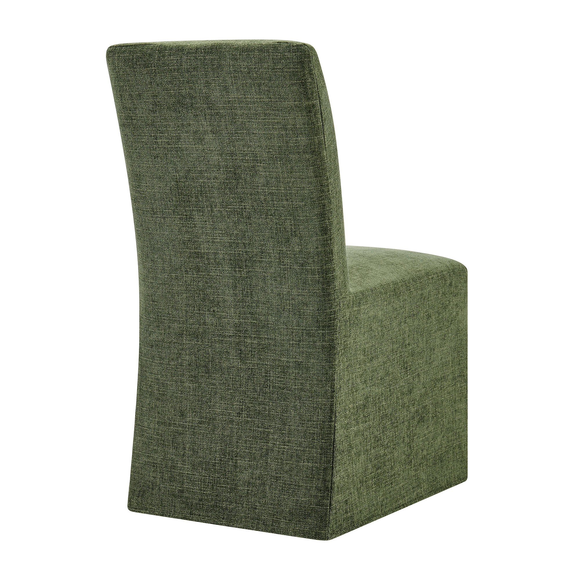 Modway Aster Slub Weave Fabric Slipcovered Dining Chairs Set of 2 EEI-7762