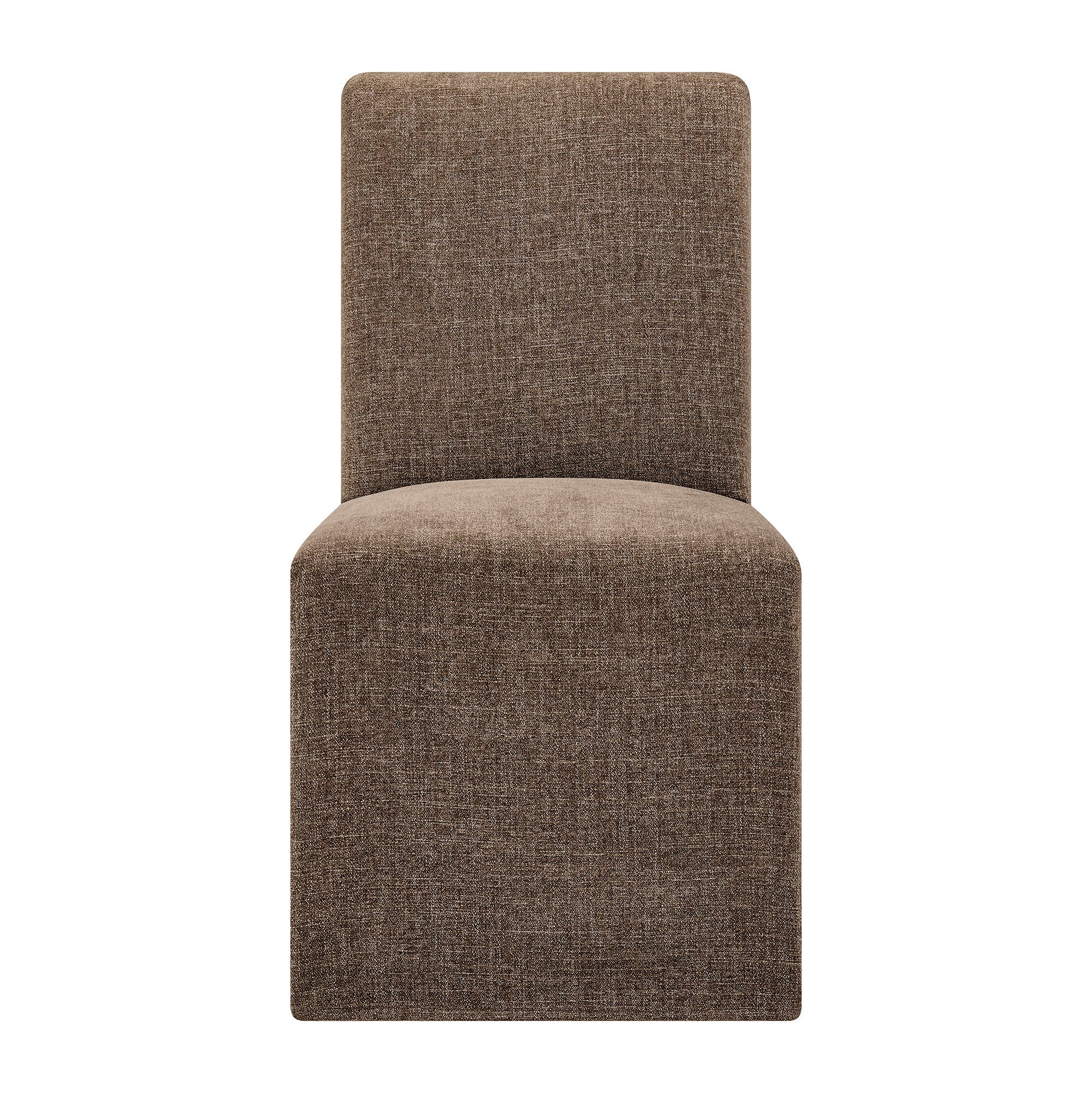Modway Aster Slub Weave Fabric Slipcovered Dining Chairs Set of 2 EEI-7762