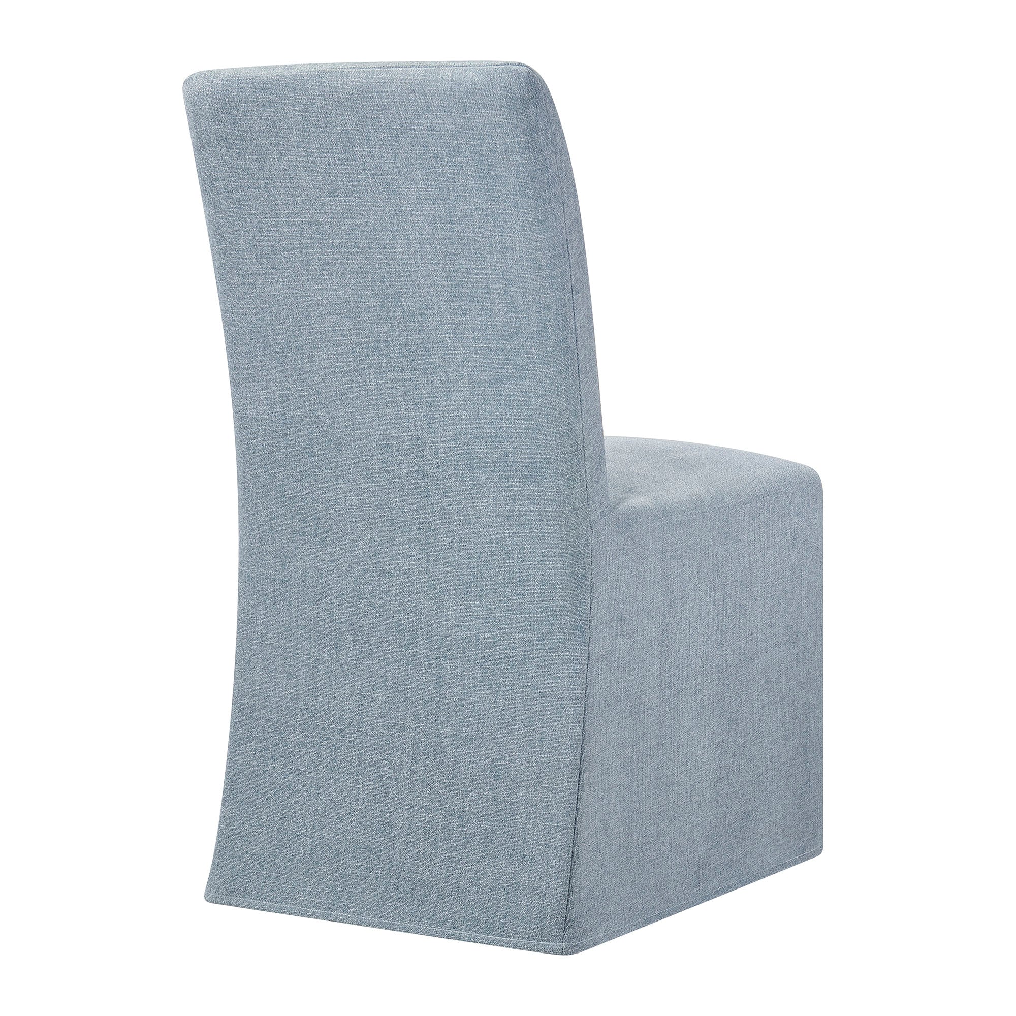 Modway Aster Slub Weave Fabric Slipcovered Dining Chairs Set of 2 EEI-7762