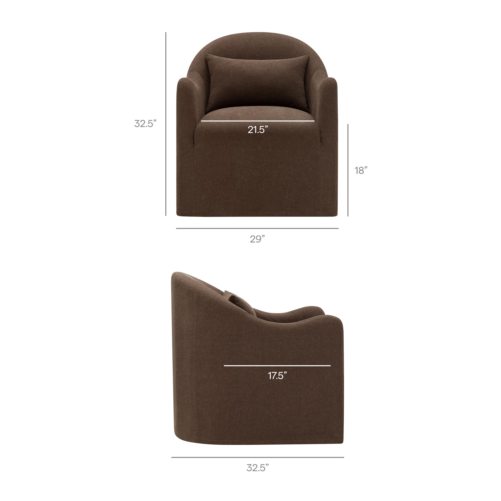 Modway Bardot Slipcovered Linen Blend Accent Chair EEI-7775