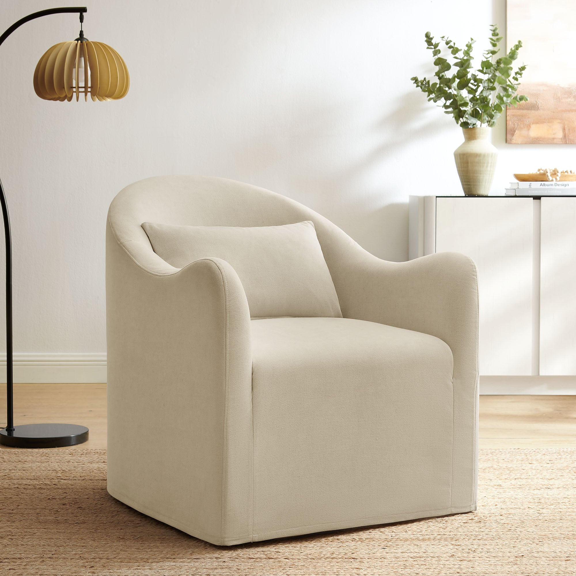 Modway Bardot Slipcovered Linen Blend Accent Chair EEI-7775