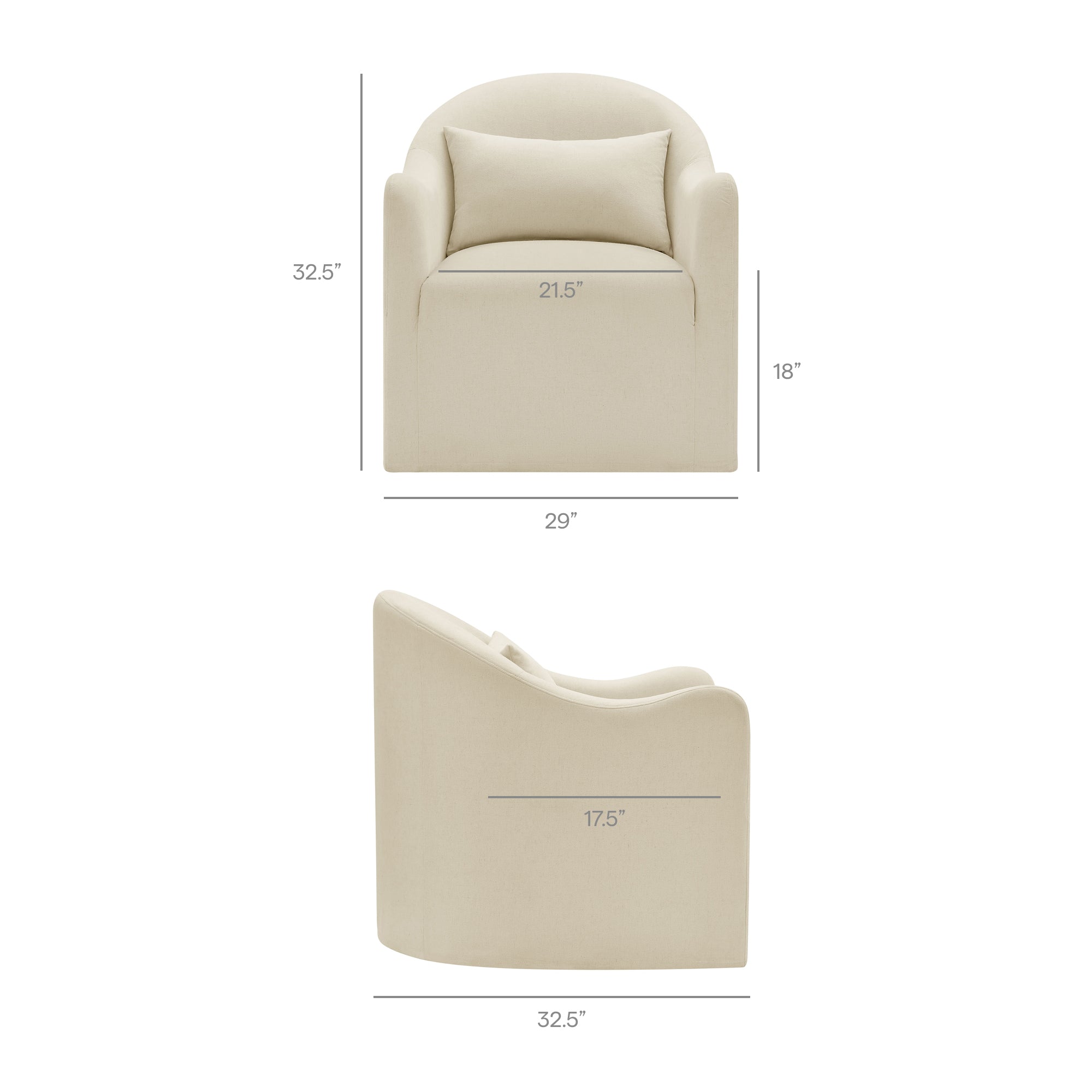Modway Bardot Slipcovered Linen Blend Accent Chair EEI-7775