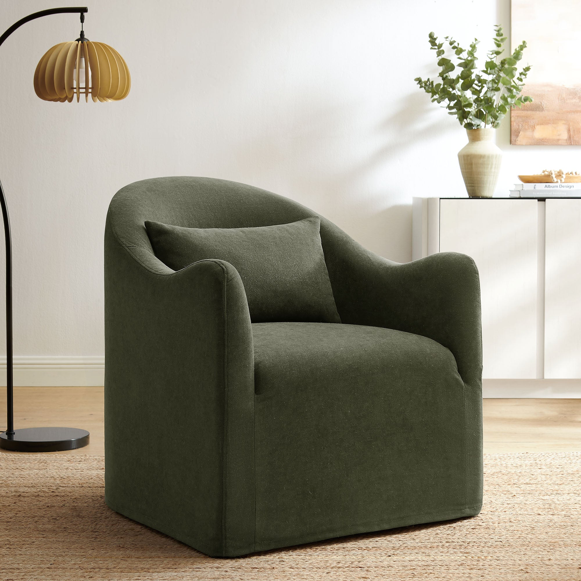Modway Bardot Slipcovered Linen Blend Accent Chair EEI-7775