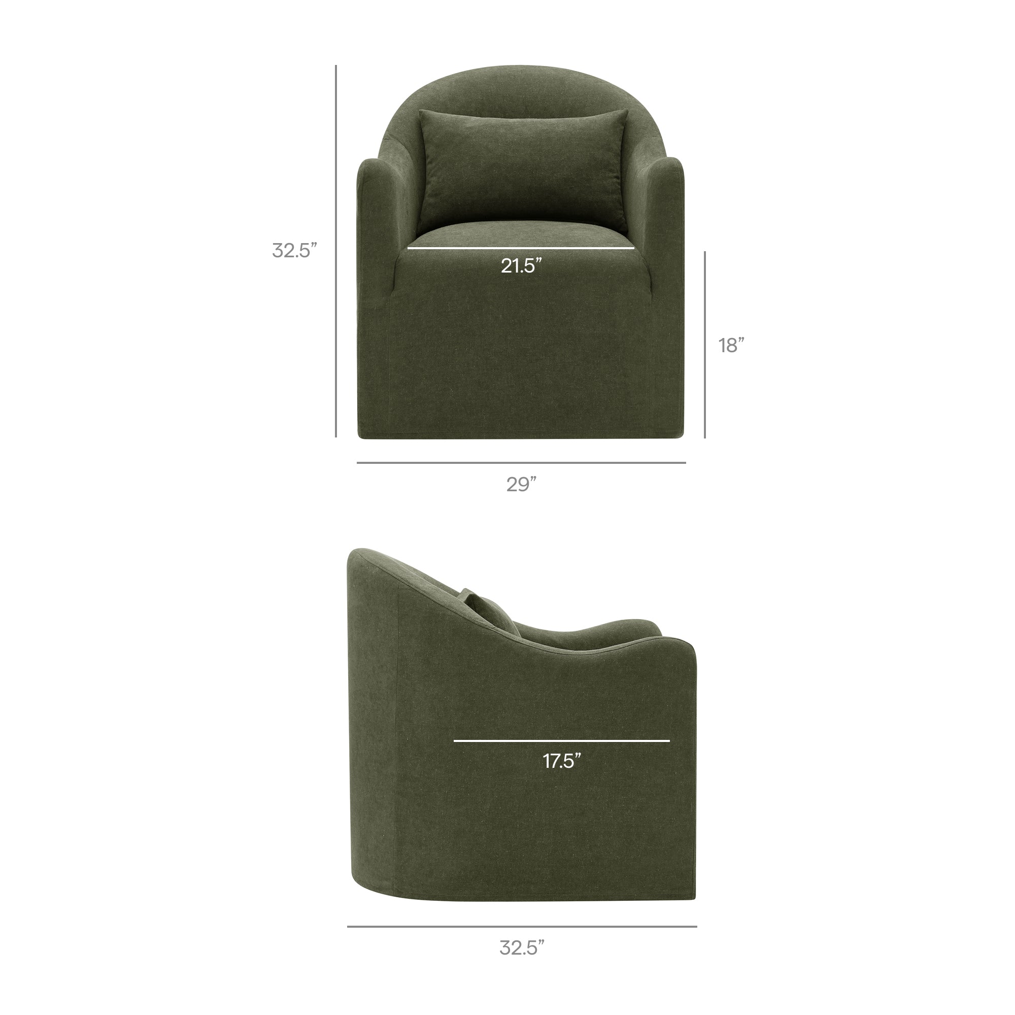 Modway Bardot Slipcovered Linen Blend Accent Chair EEI-7775