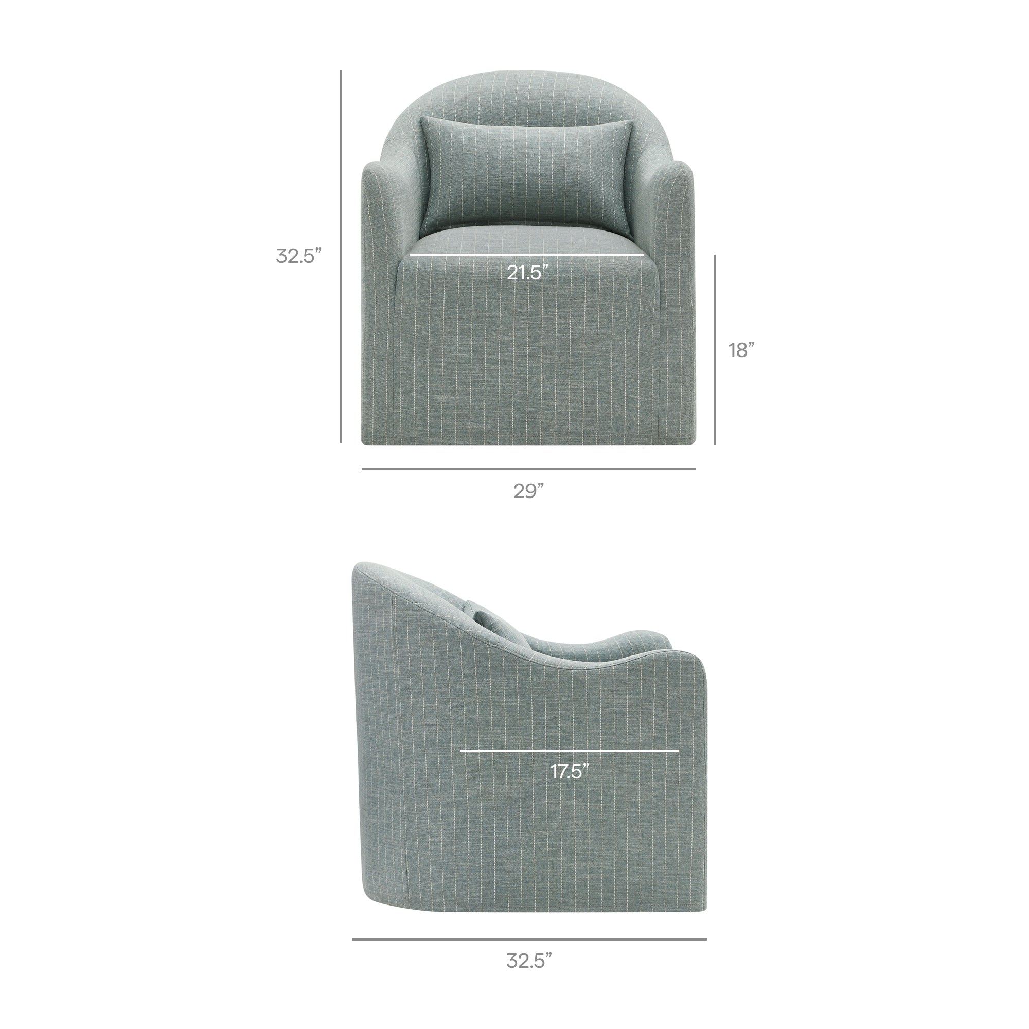 Modway Bardot Slipcovered Striped Accent Chair EEI-7776