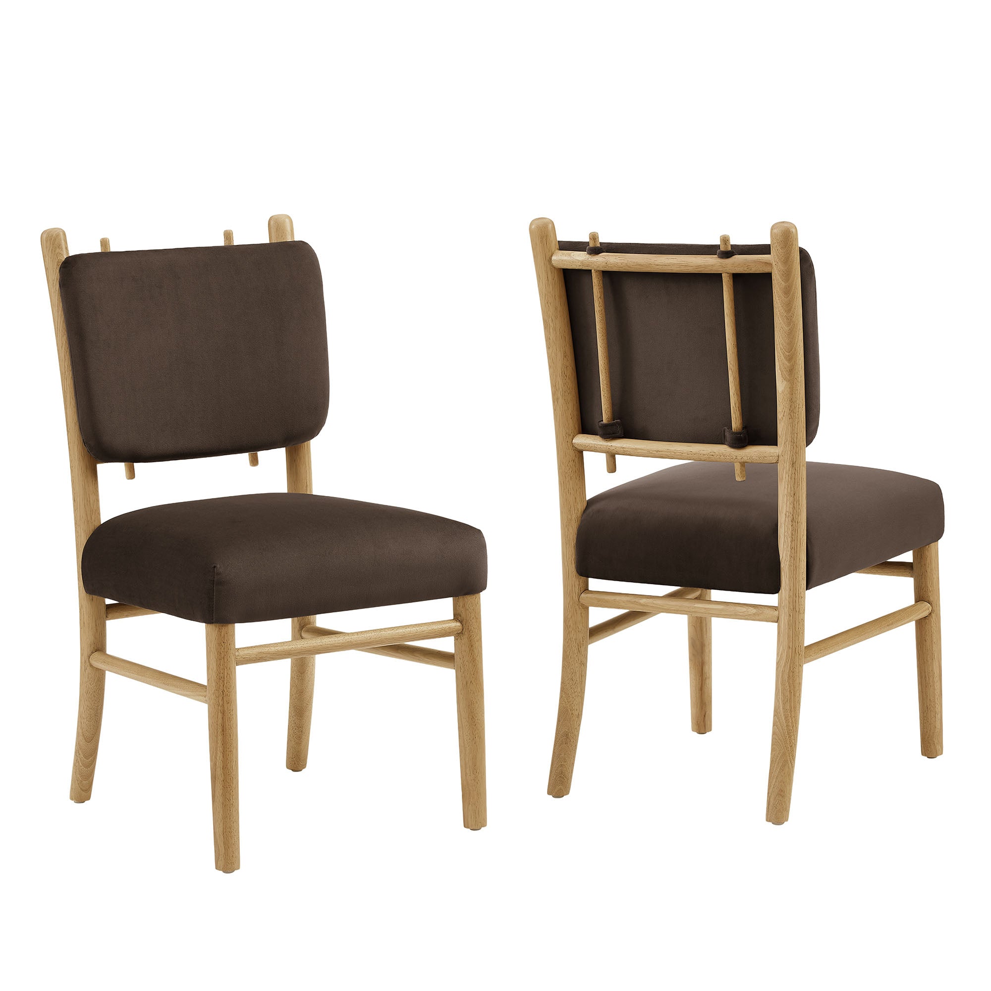 Modway Mauden Performance Velvet Dining Side Chairs Set of 2 EEI-7778