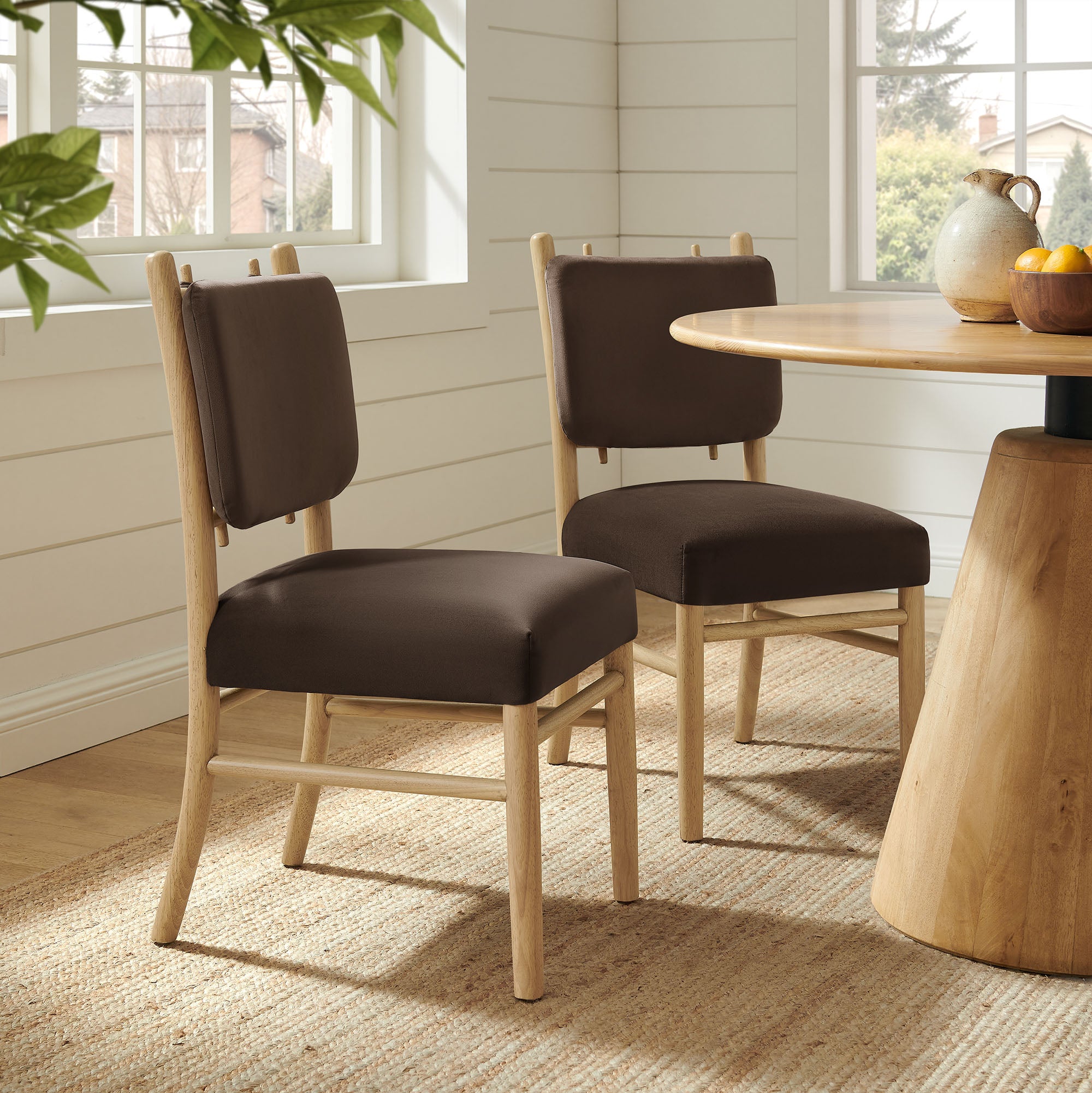 Modway Mauden Performance Velvet Dining Side Chairs Set of 2 EEI-7778