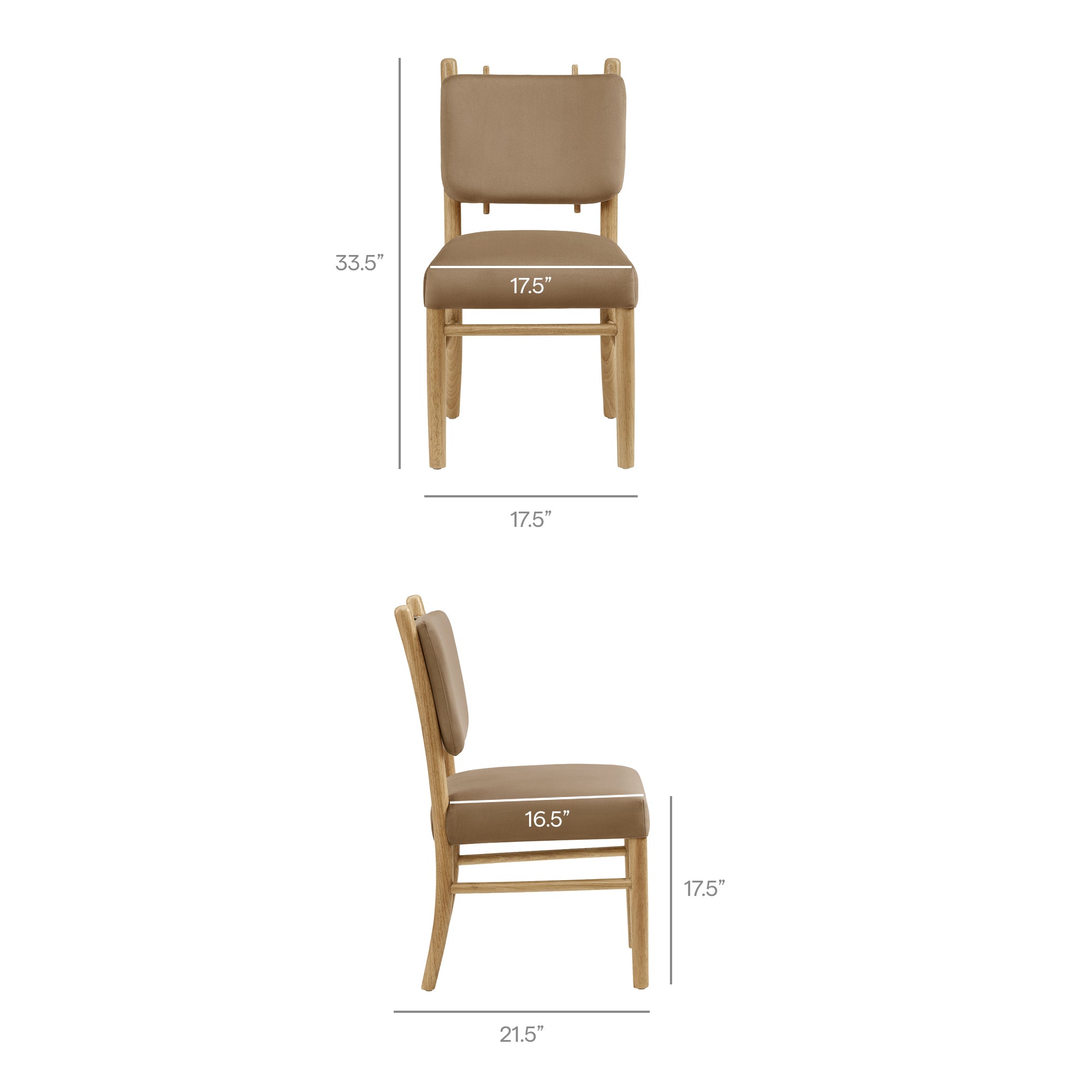 Modway Mauden Performance Velvet Dining Side Chairs Set of 2 EEI-7778