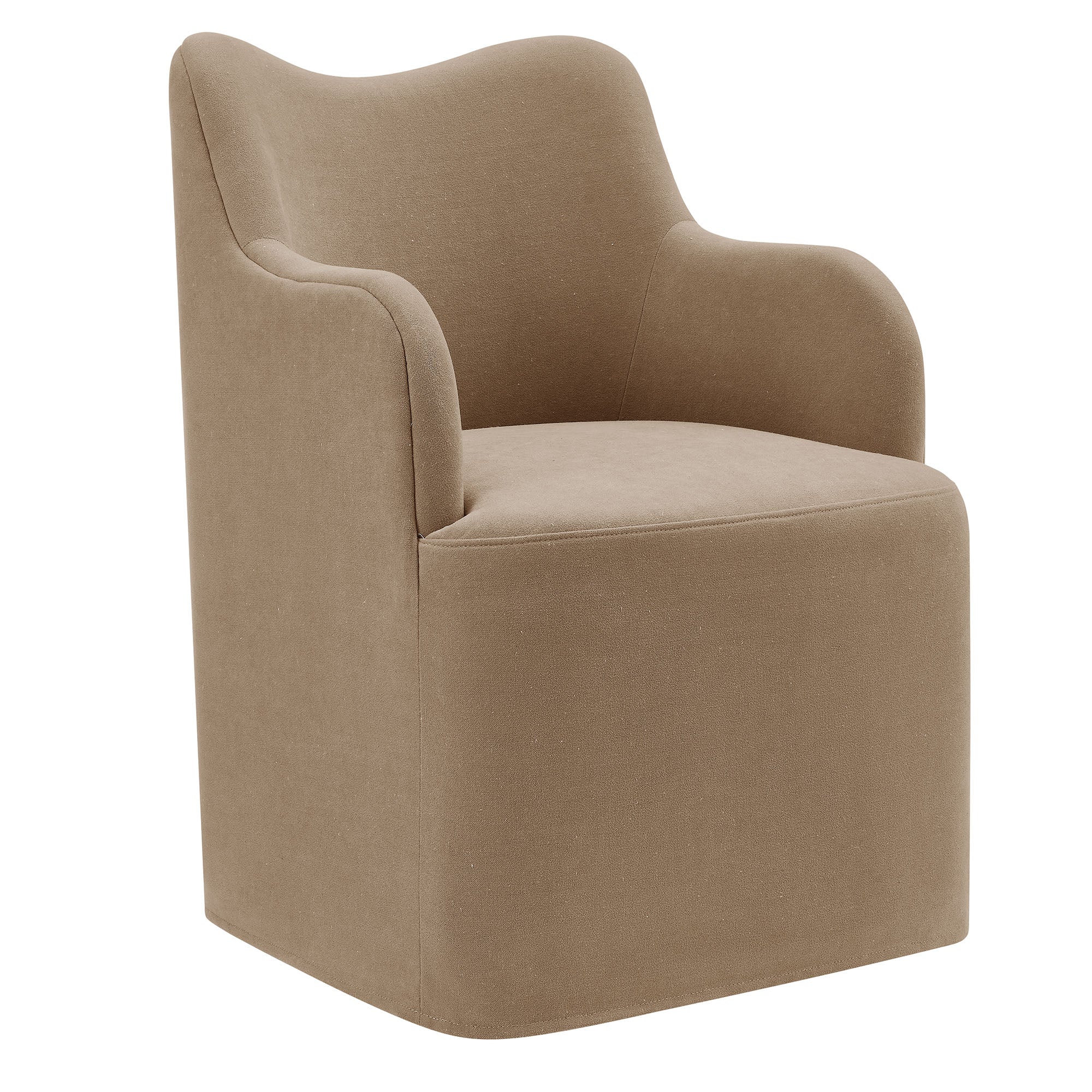 Modway Cordelle Linen Blend Swivel Dining Chair EEI-7779
