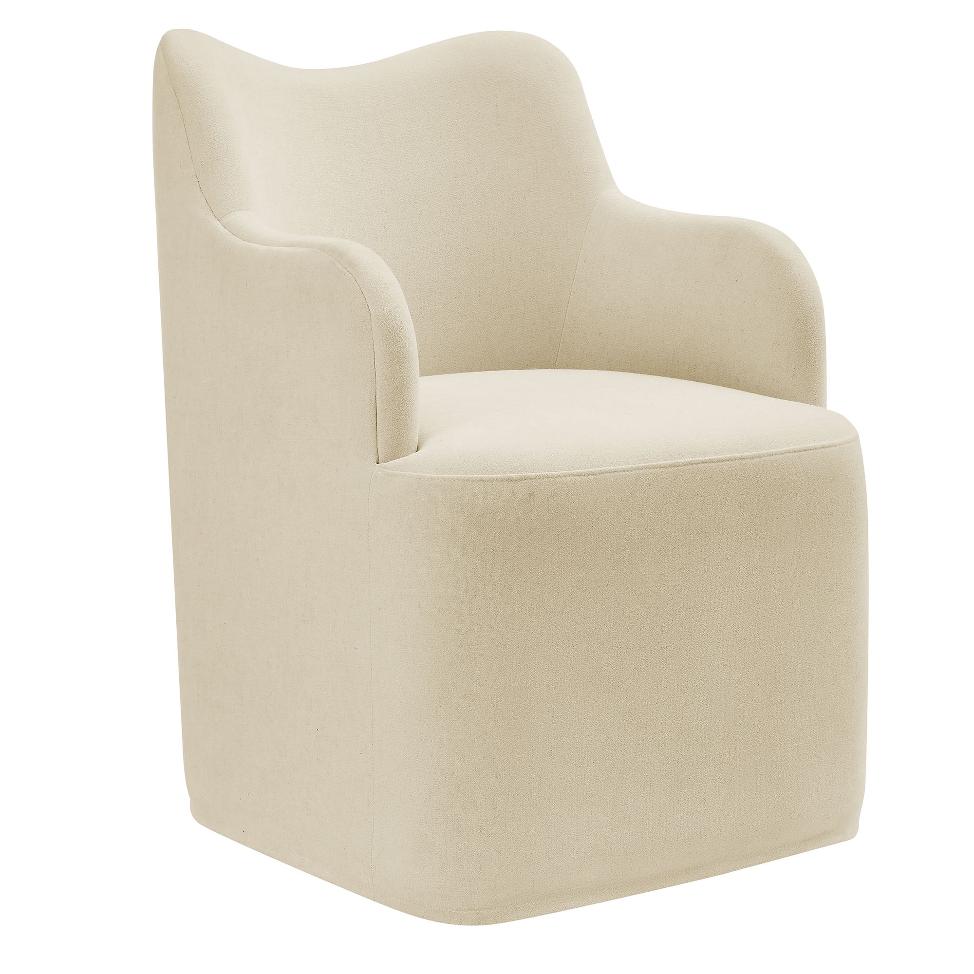 Modway Cordelle Linen Blend Swivel Dining Chair EEI-7779