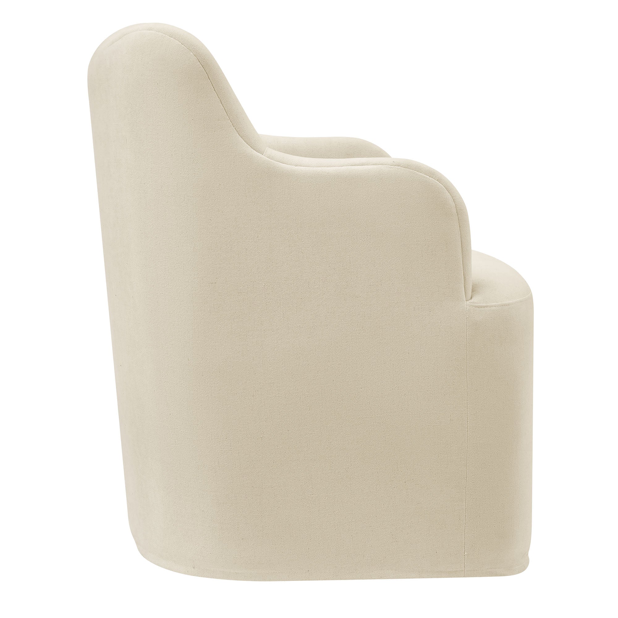 Modway Cordelle Linen Blend Swivel Dining Chair EEI-7779