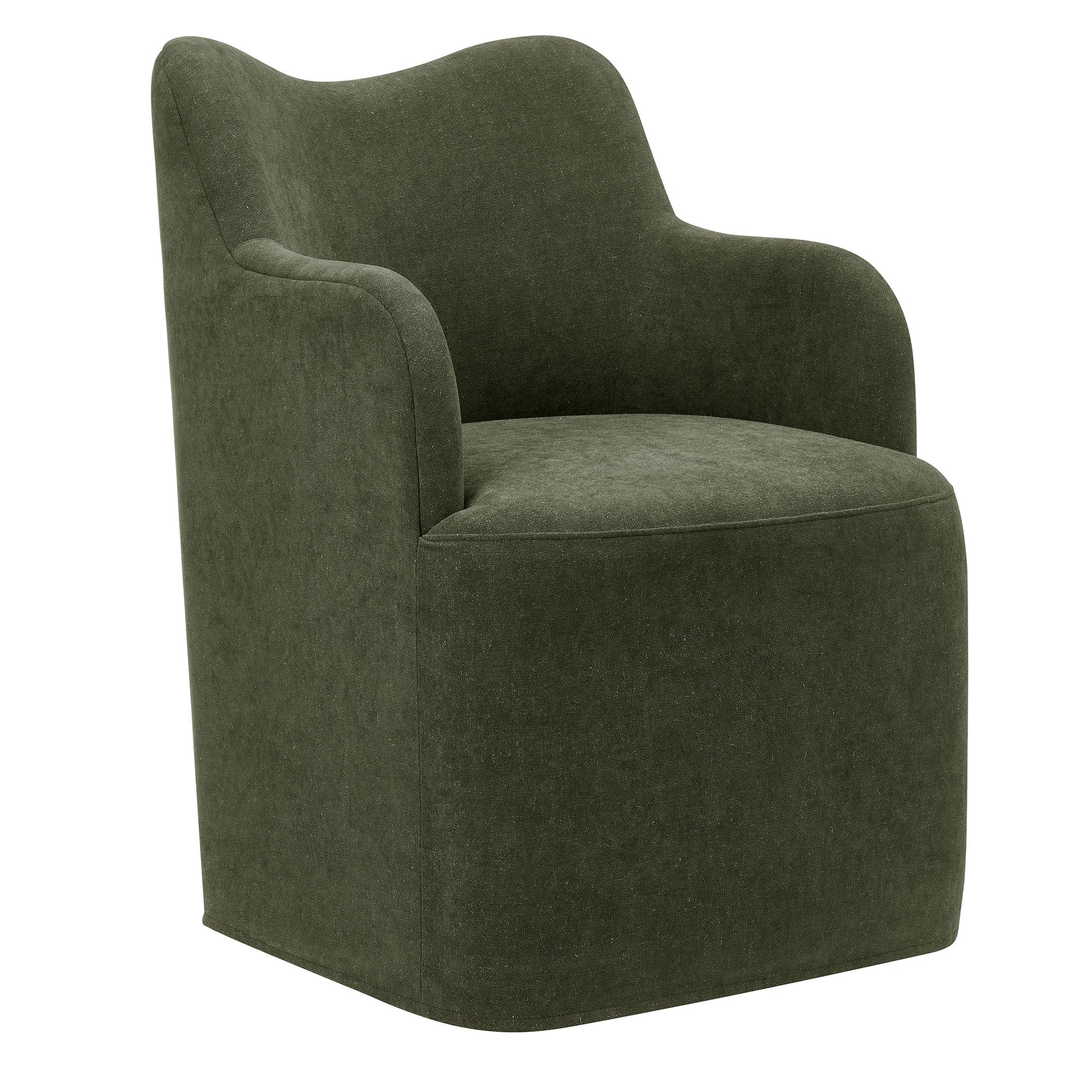 Modway Cordelle Linen Blend Swivel Dining Chair EEI-7779
