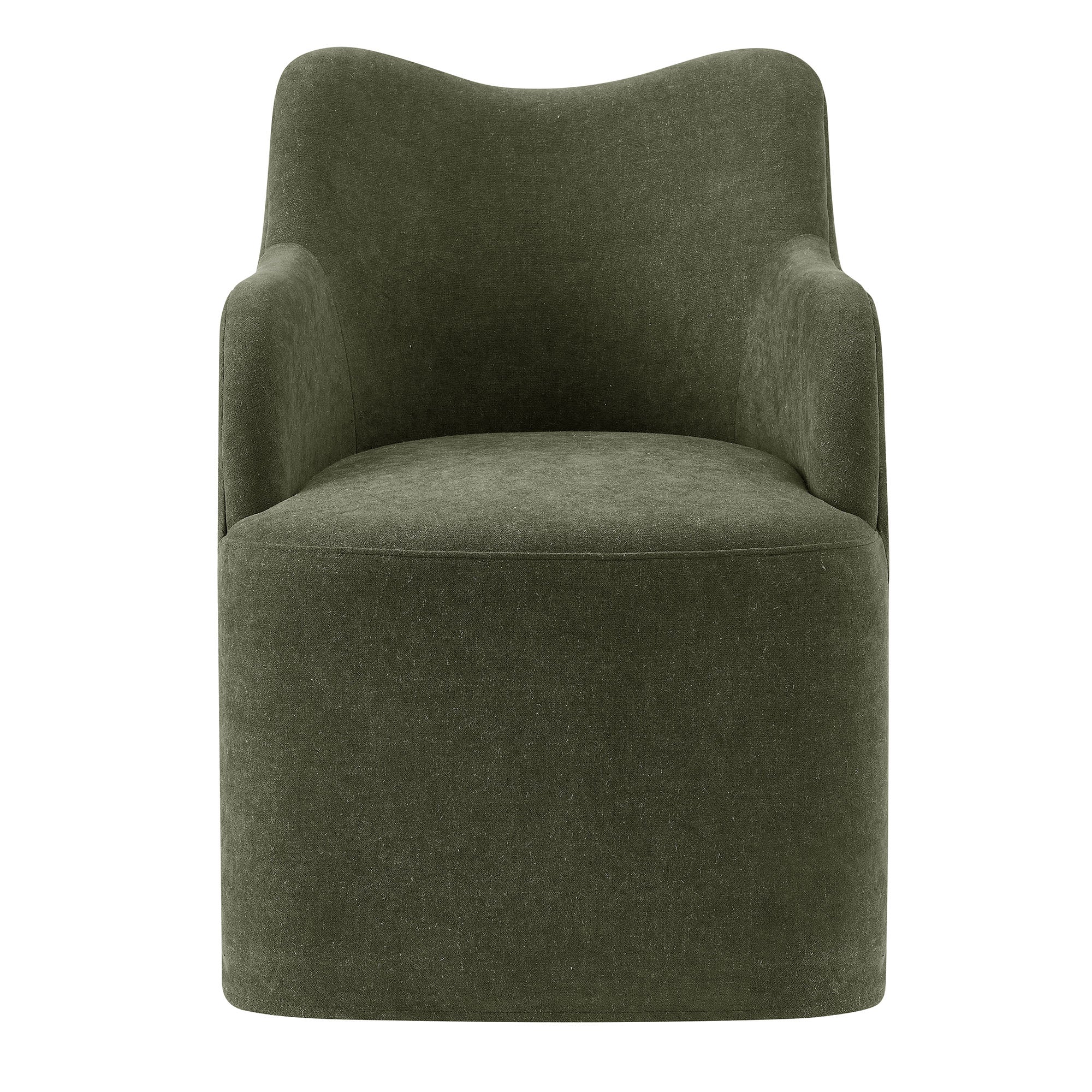 Modway Cordelle Linen Blend Swivel Dining Chair EEI-7779