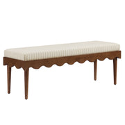 Modway Mirette Scalloped Edge Striped Accent Bench EEI-7781