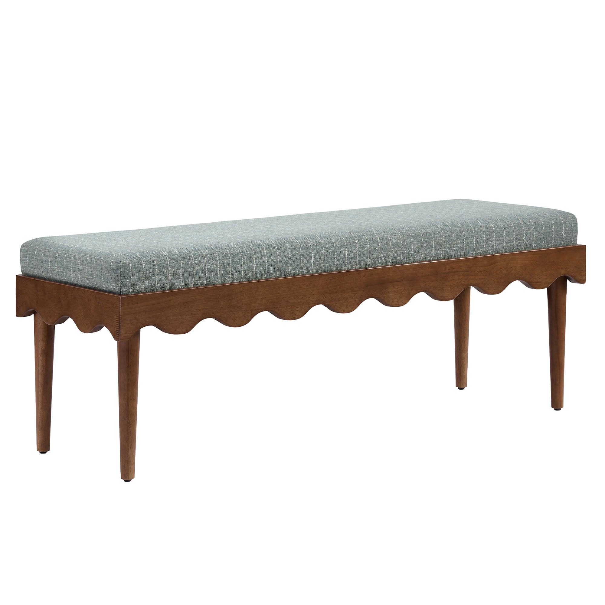 Modway Mirette Scalloped Edge Striped Accent Bench EEI-7781