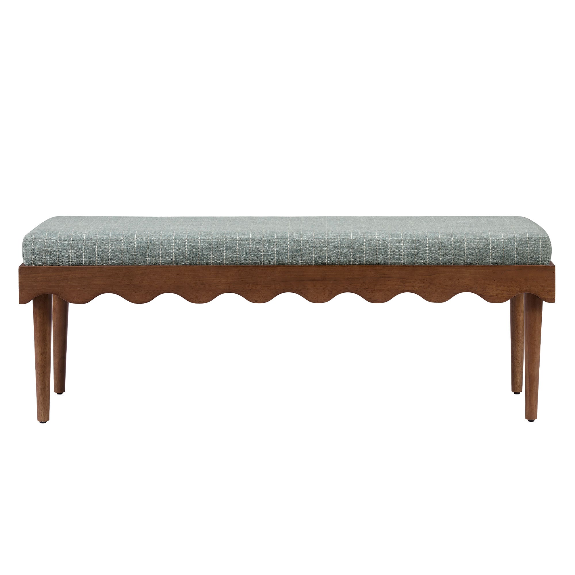 Modway Mirette Scalloped Edge Striped Accent Bench EEI-7781