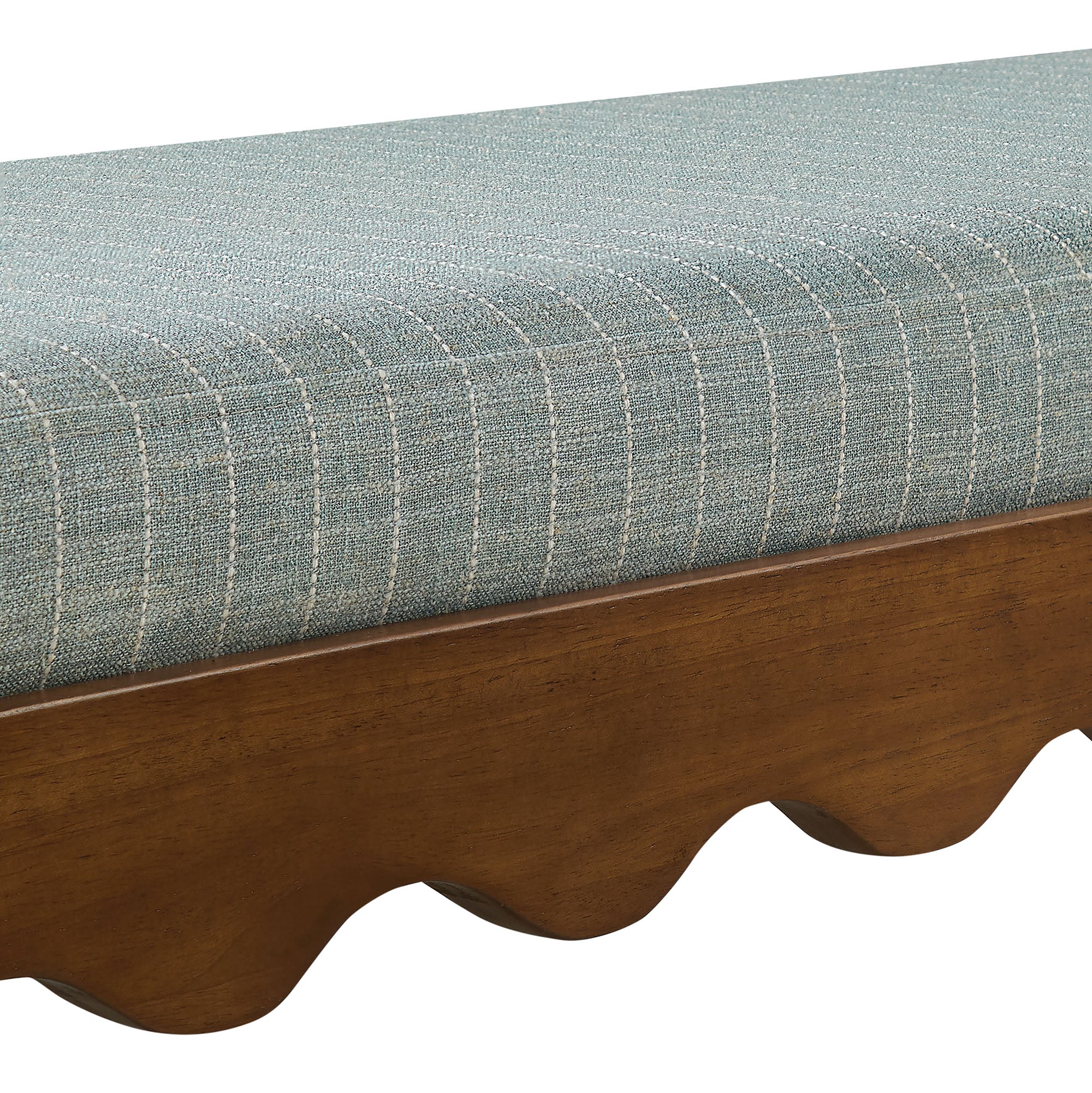 Modway Mirette Scalloped Edge Striped Accent Bench EEI-7781