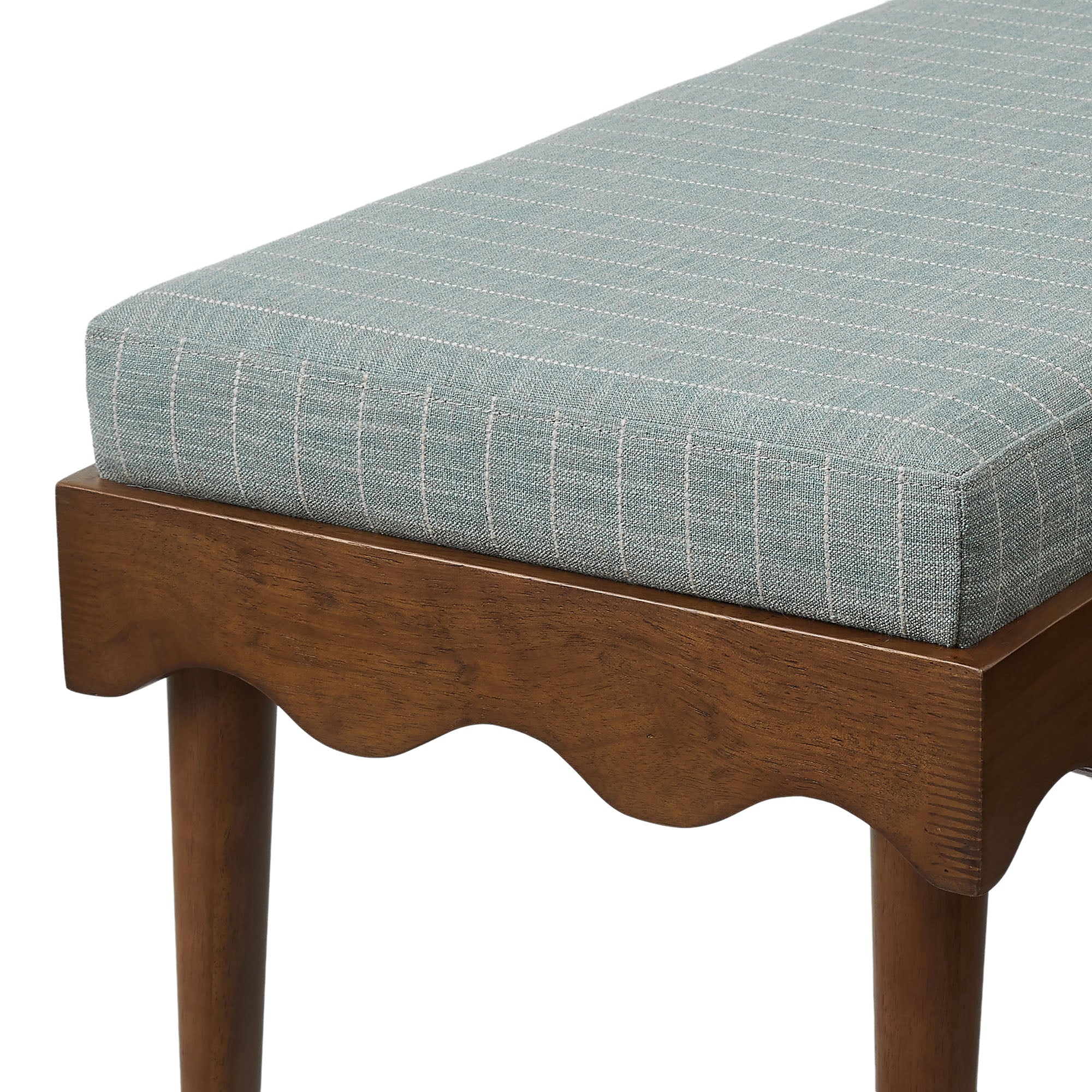 Modway Mirette Scalloped Edge Striped Accent Bench EEI-7781