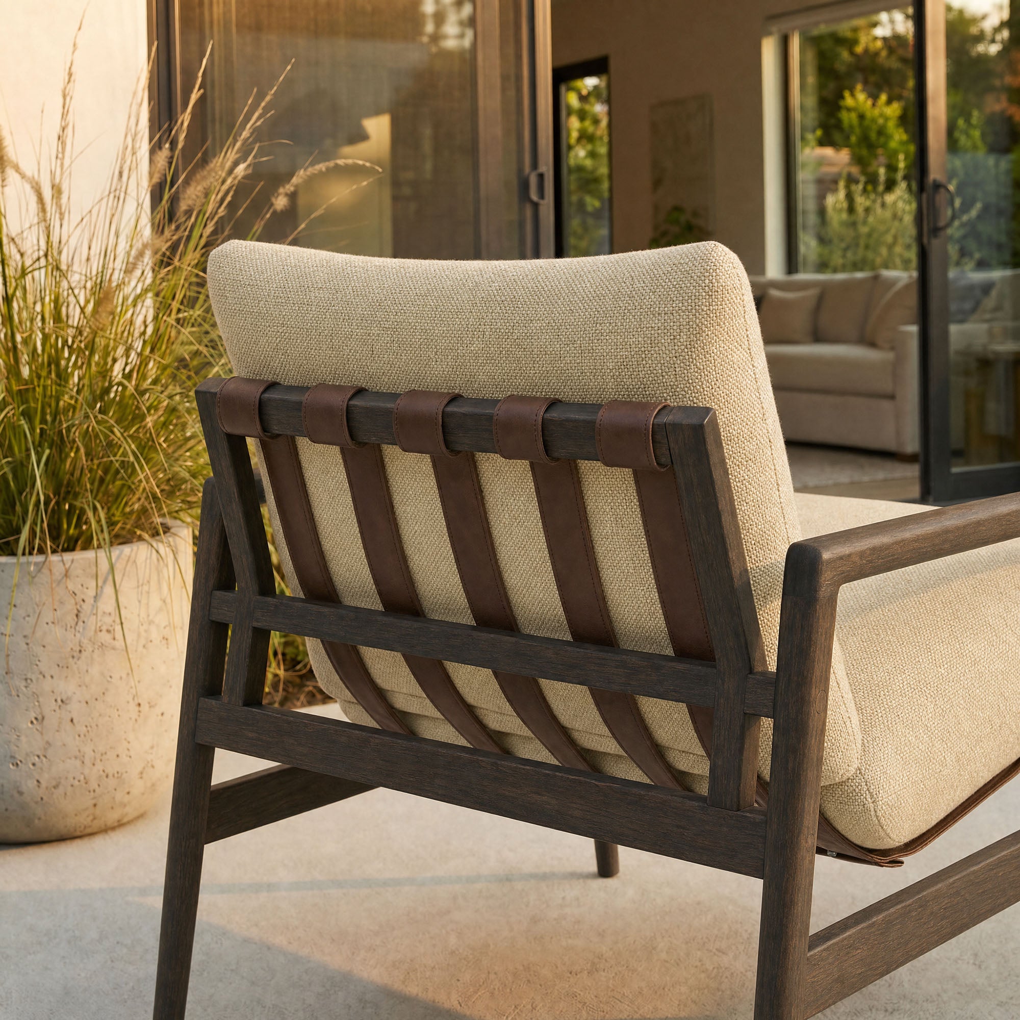 Modway Nomi Outdoor Patio Teak Wood Sling Chair EEI-7785