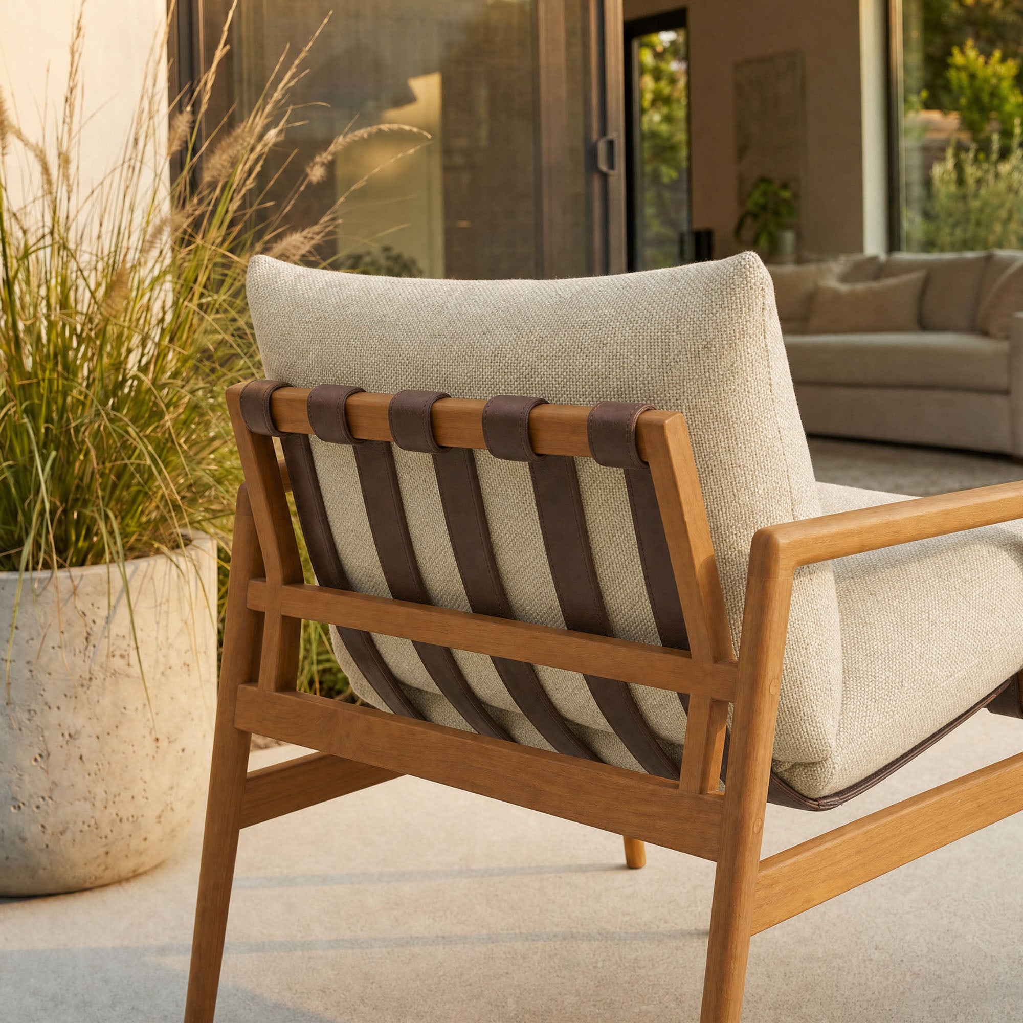 Modway Nomi Outdoor Patio Teak Wood Sling Chair EEI-7785