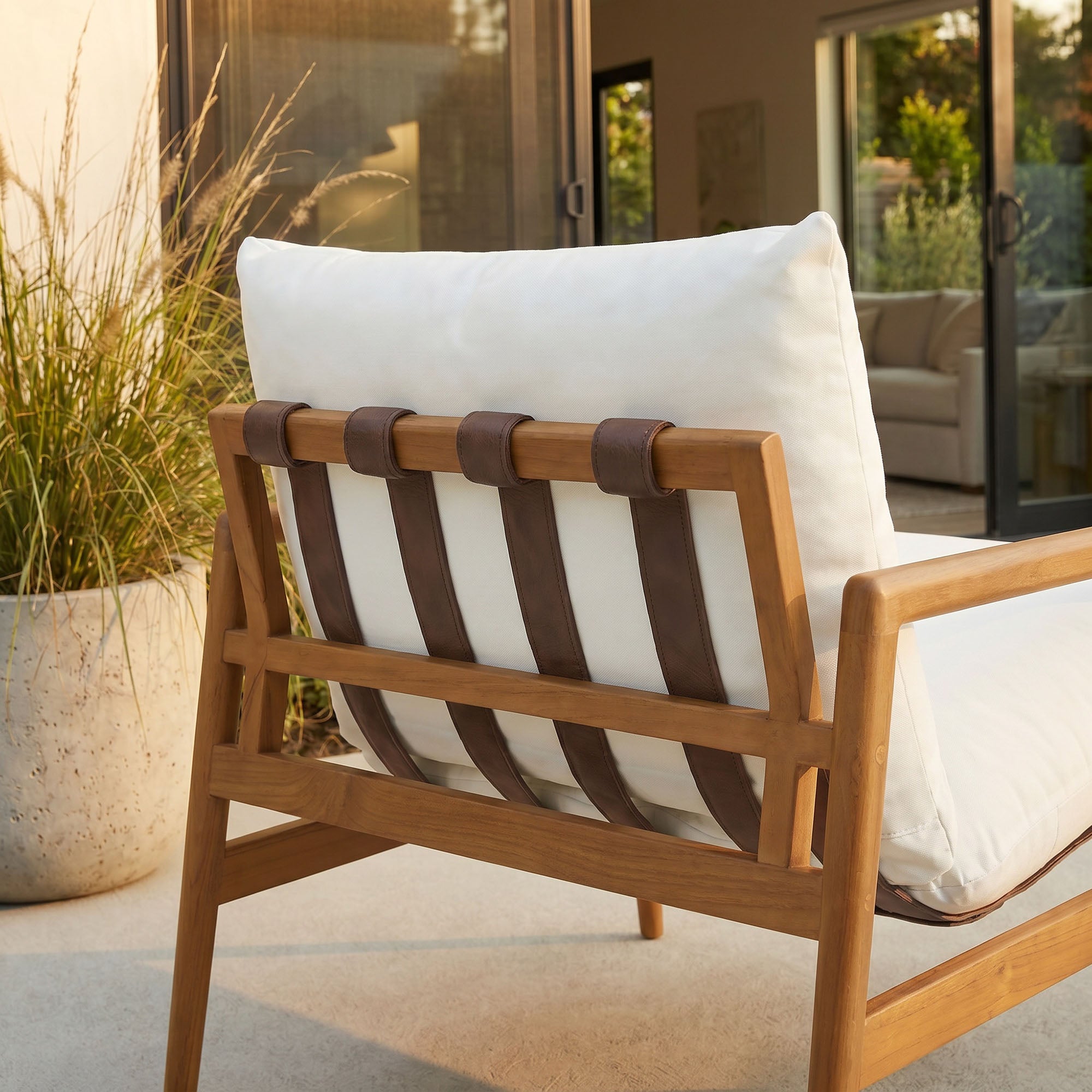 Modway Nomi Outdoor Patio Teak Wood Sling Chair EEI-7785