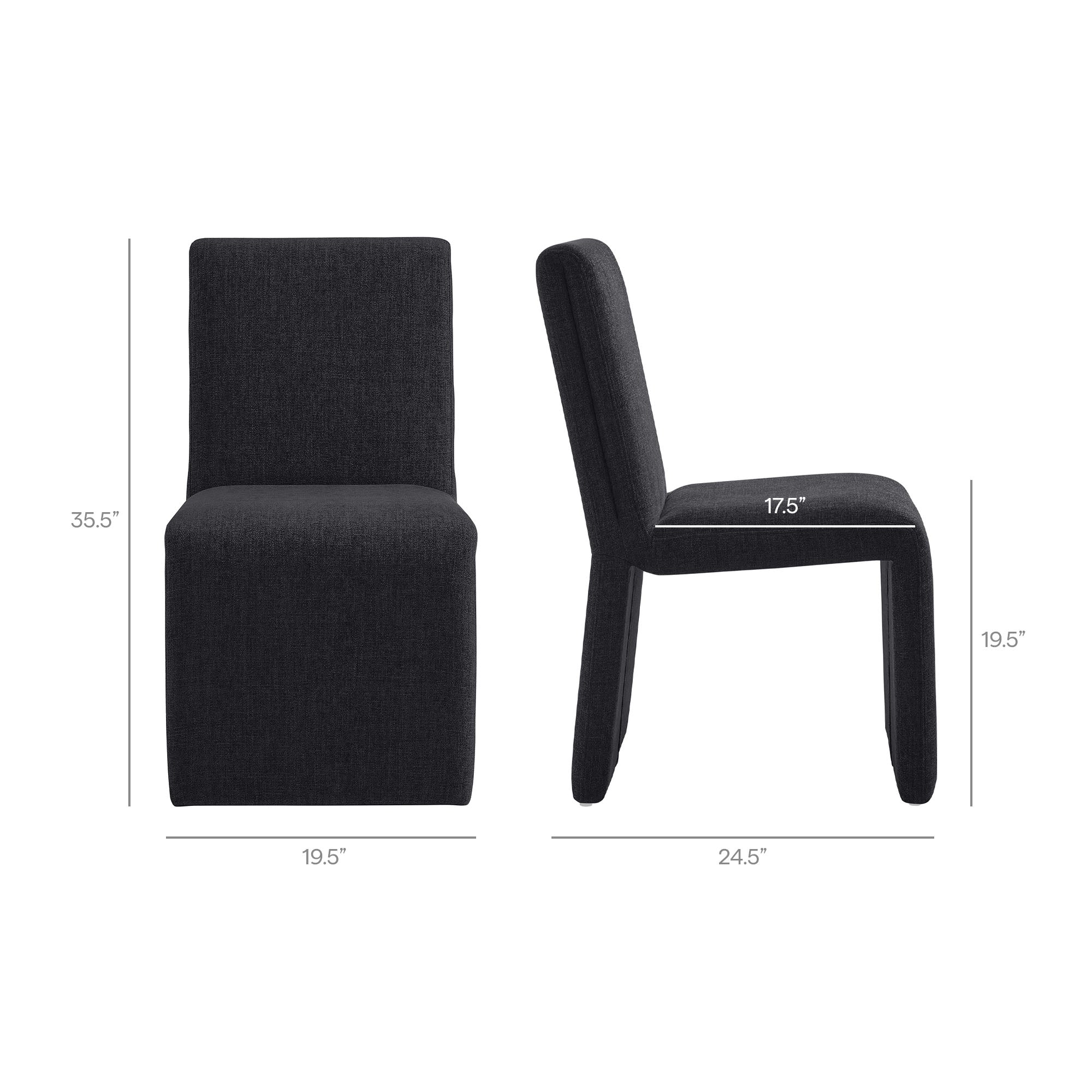 Modway EEI-7786 Emory Upholstered Fabric Dining Side Chair Set of 2